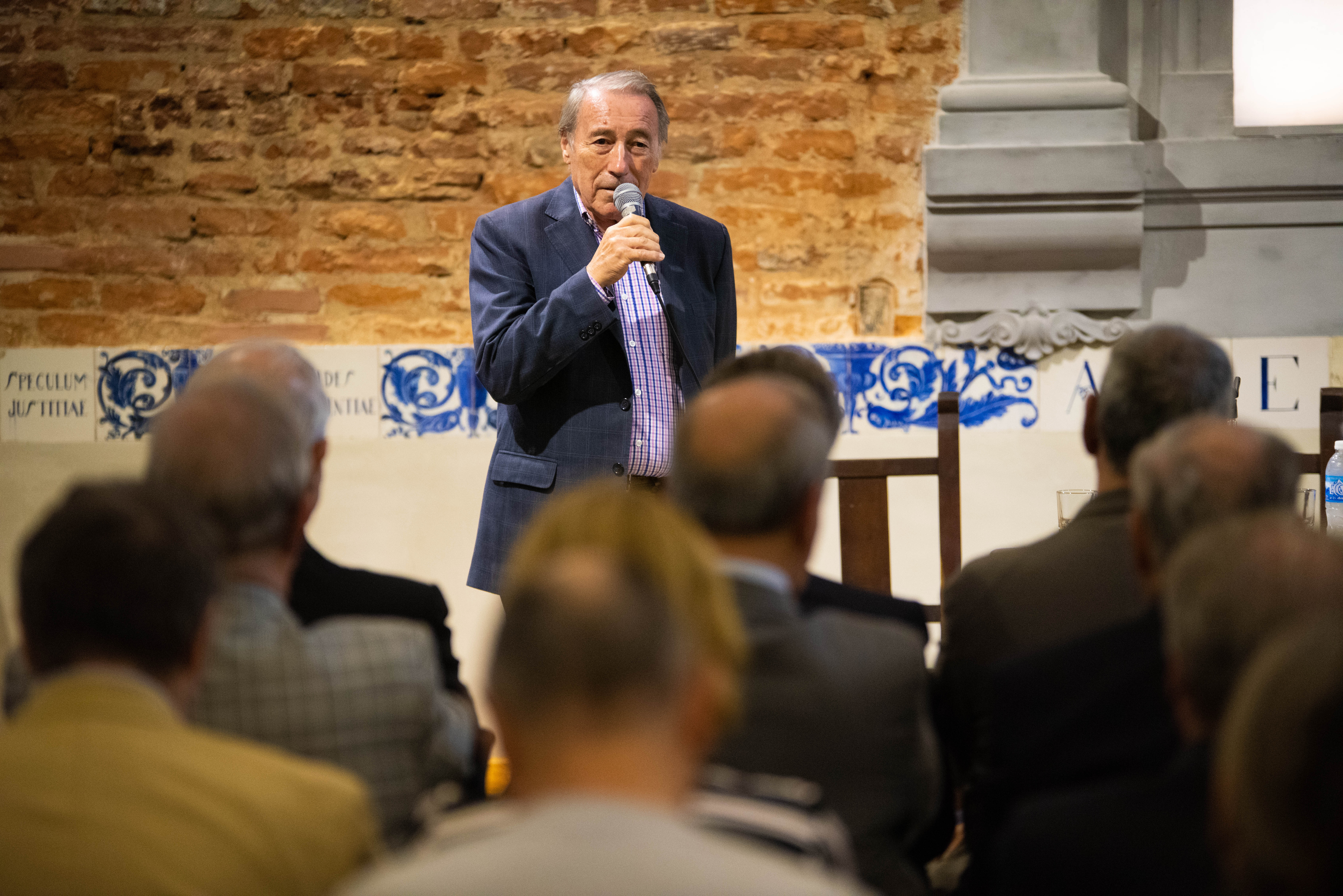 El presidente de Casa Común, José Ignacio López, durante el discurso de apertura.