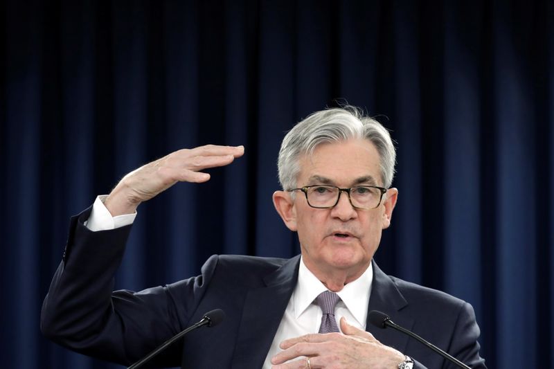 El presidente de la Fed, Jerome Powell, durante una rueda de prensa en Washington (REUTERS/Yuri Gripas)