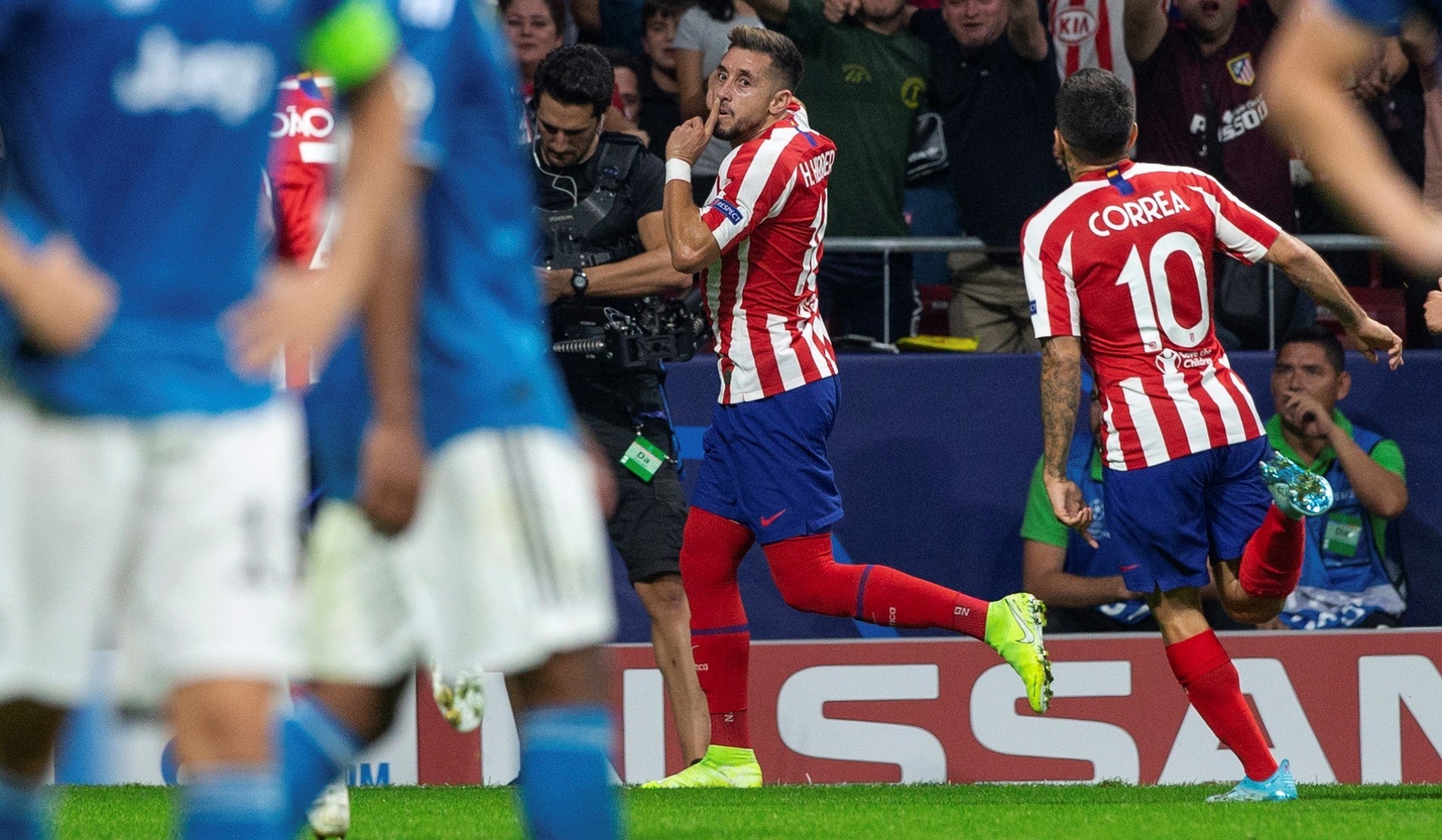 Héctor Herrera y su estreno goleador con el Atlético Madrid (EFE)