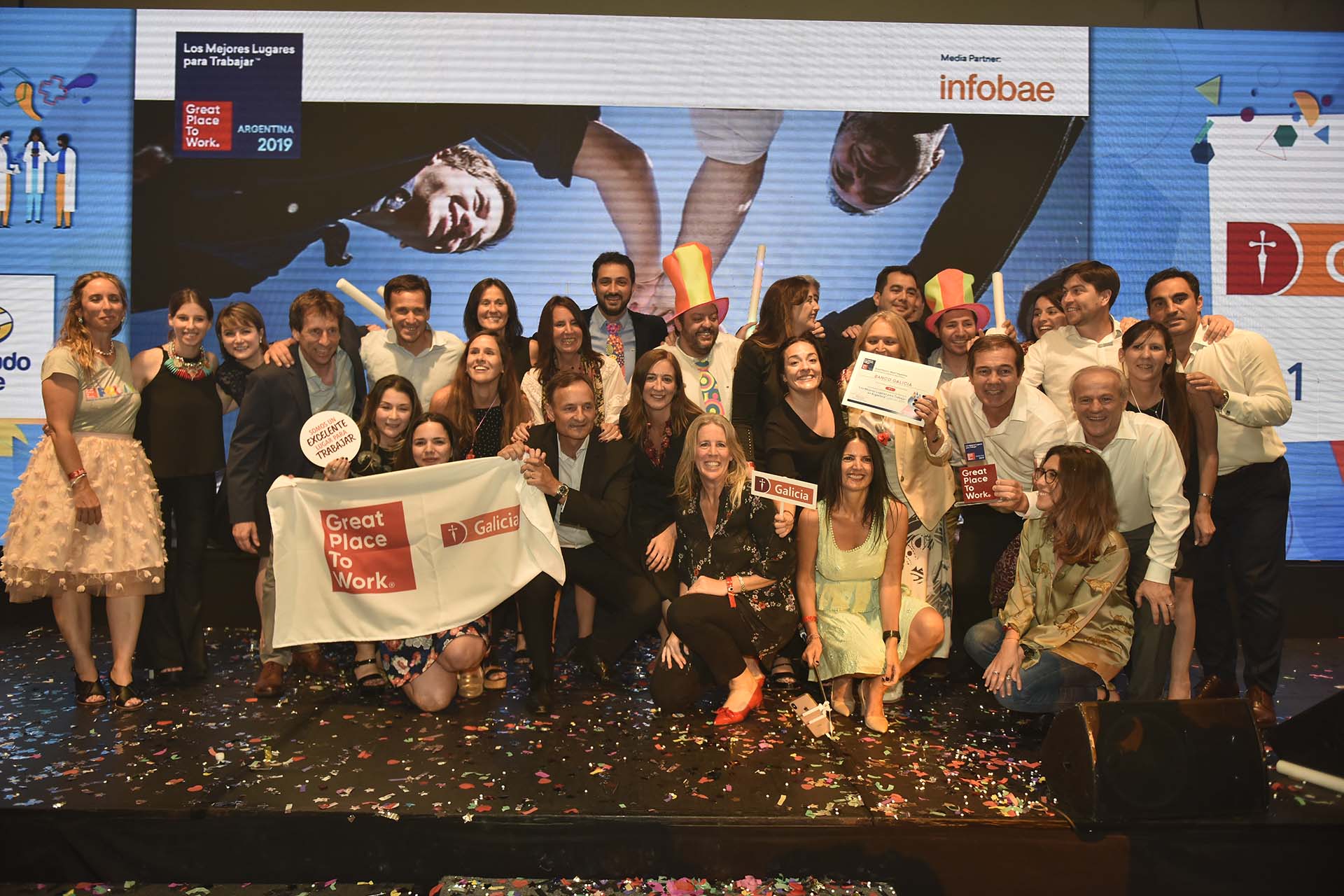 El equipo de Galicia recibió el primer puesto en el ranking de los mejores lugares para trabajar en Argentina en la categoría de mil colaboradores