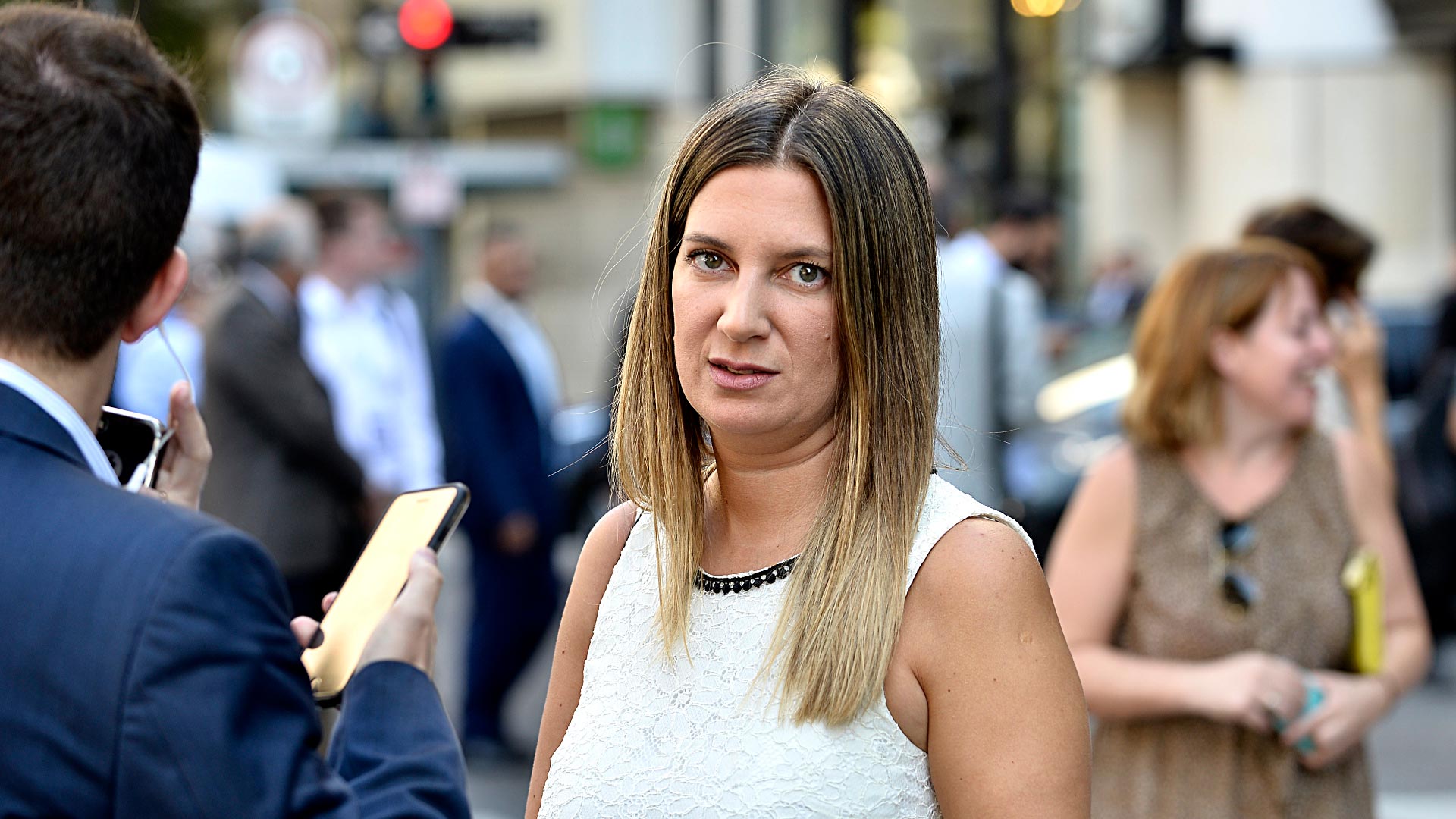 Silvia Lospenatto fue una de las que aplaudió de pie el anuncio (Gustavo Gavotti)