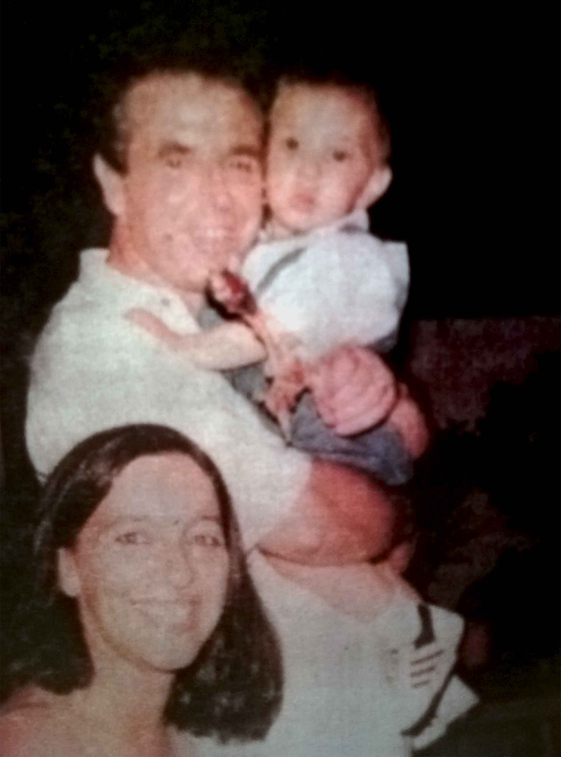 Firmenich con su mujer e hijo menor