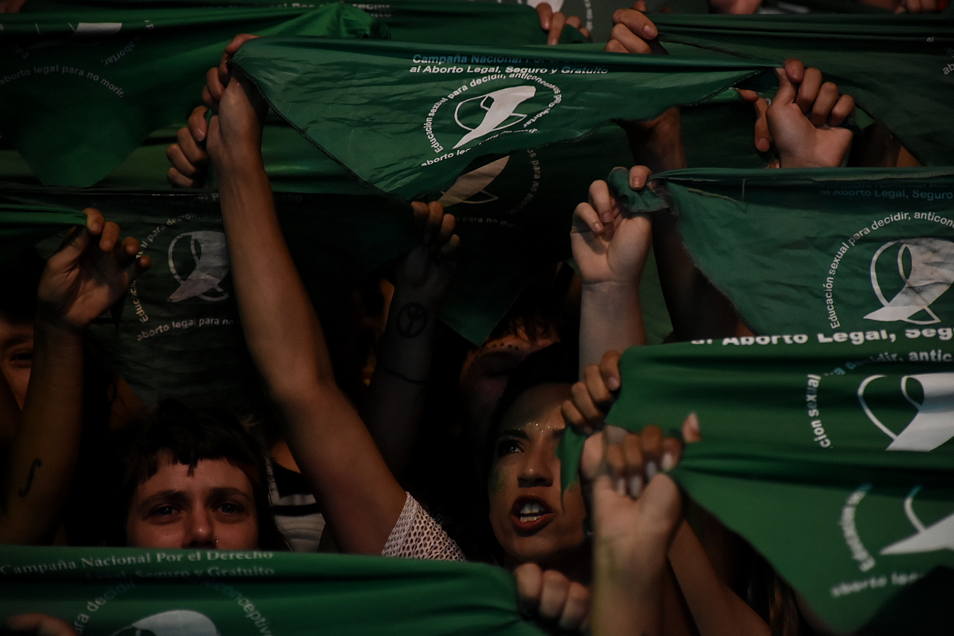 Los pañuelos verdes con los que las mujeres reclaman el aborto legal, seguro y gratuito