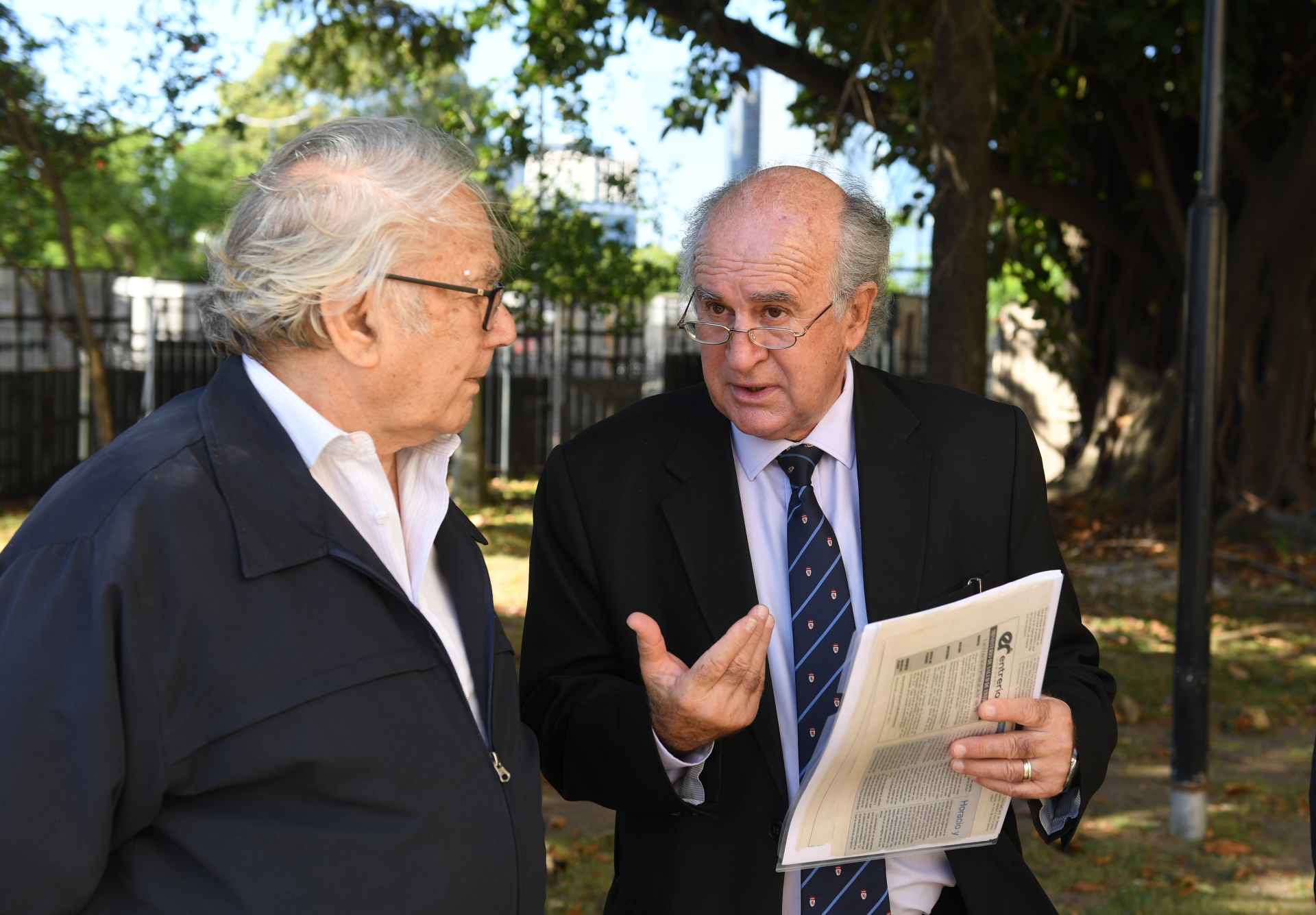 Oscar Parrilli, esta mañana en Comodor Py (Foto: Maximiliano Luna)