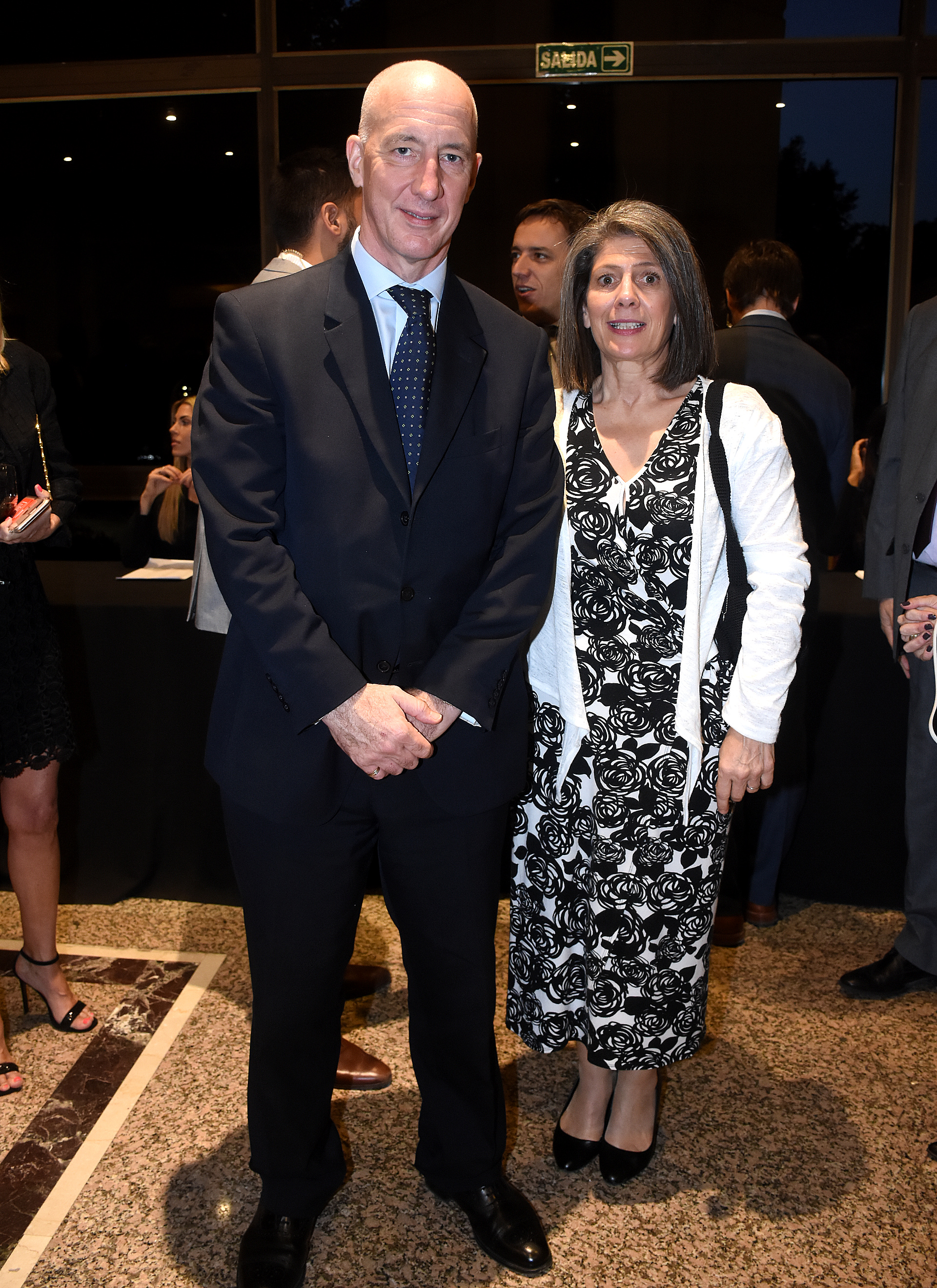 Mark Kent, embajador del Reino Unido en Argentina, junto a su mujer, Martine Delogne