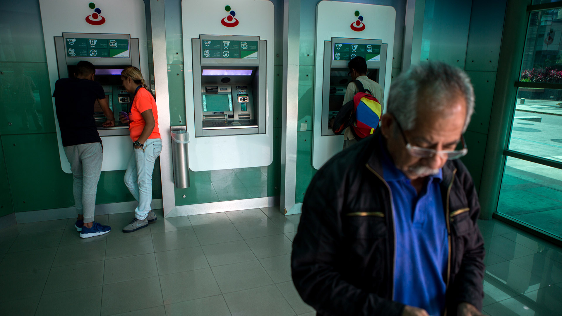 Una sucursal bancaria en Venezuela (Bloomberg)