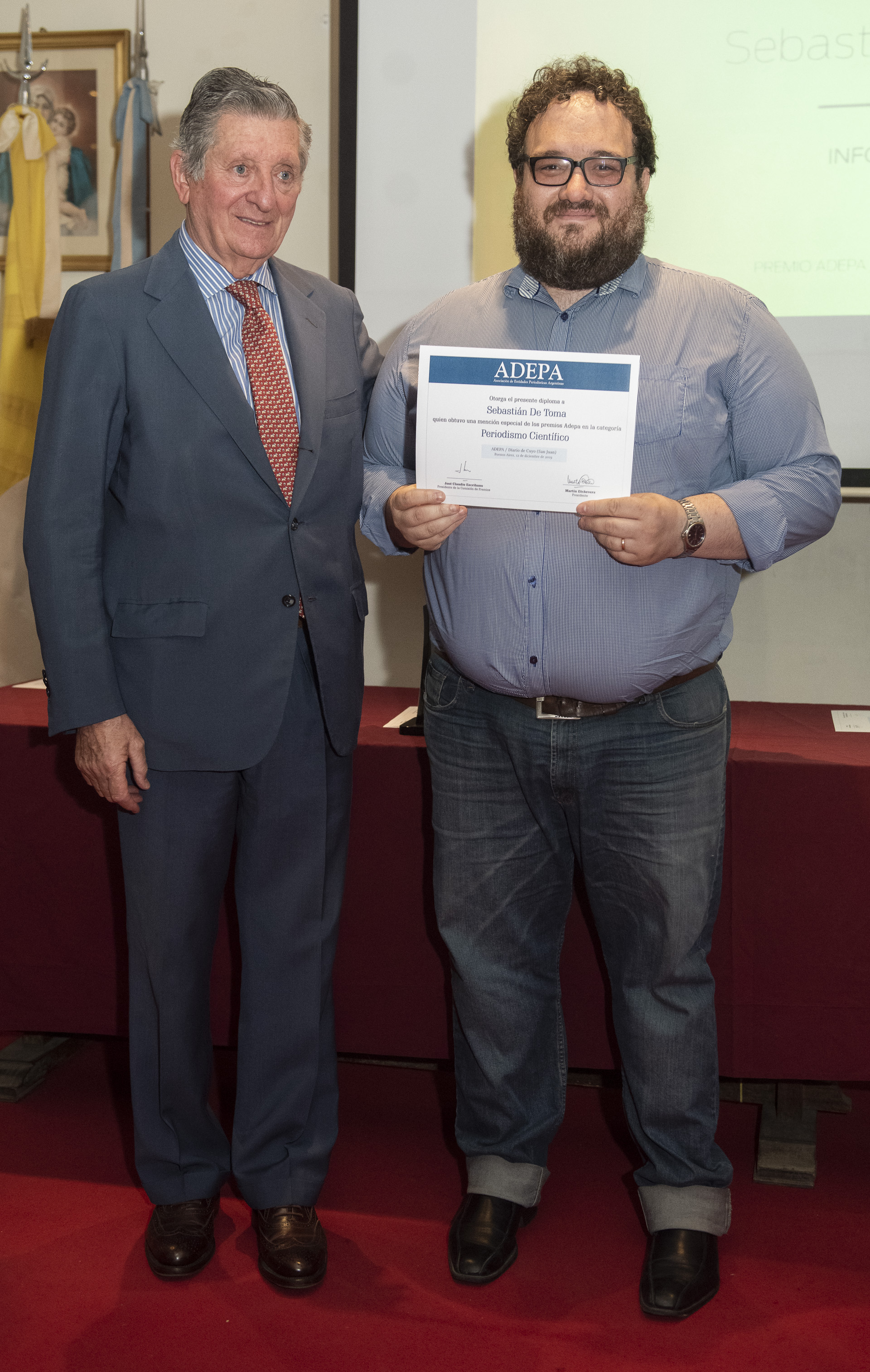 Recibió la Mención Especial en la Categoría Periodismo Científico, Sebastián De Toma (Infotechnology, Buenos Aires)