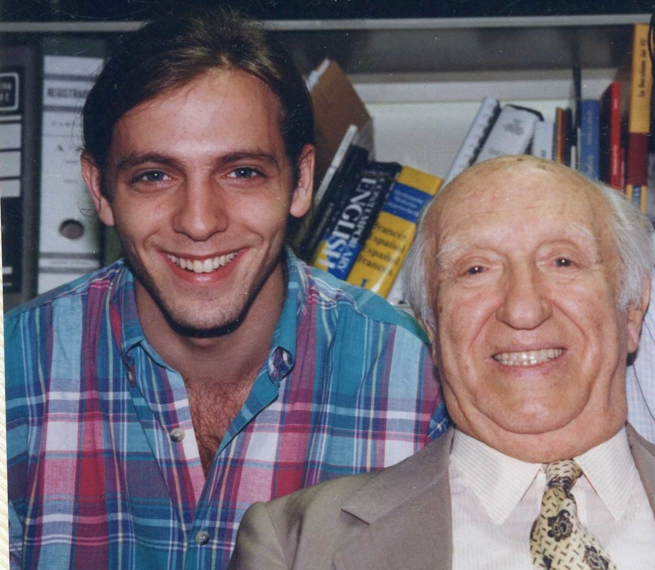 Zarnicki con el gran Miguel Najdorf, y una discuión inicial que los unió.