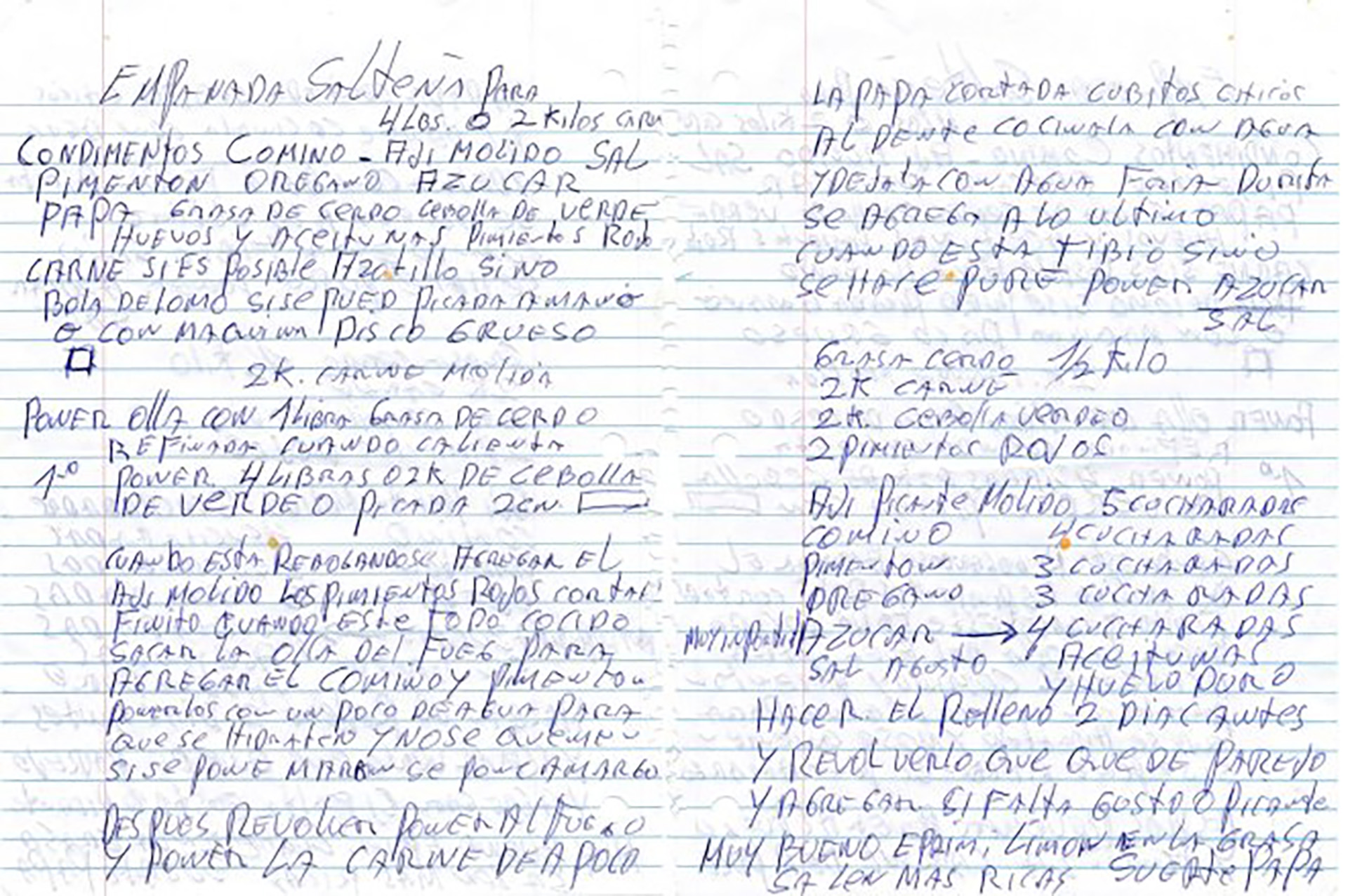 La receta de la abuela de Lucarelli