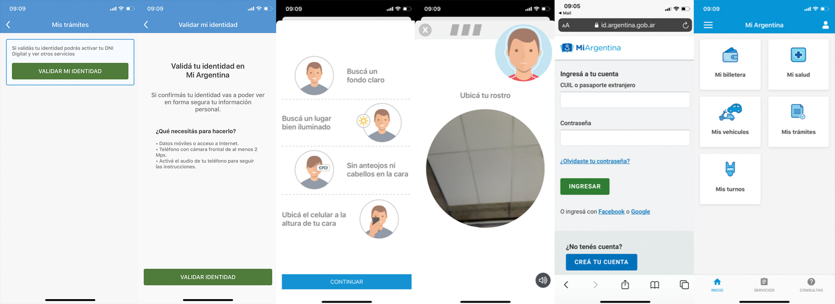 El último paso antes de acceder al DNI digital es ingresar una foto del usuario y validar los datos biométricos