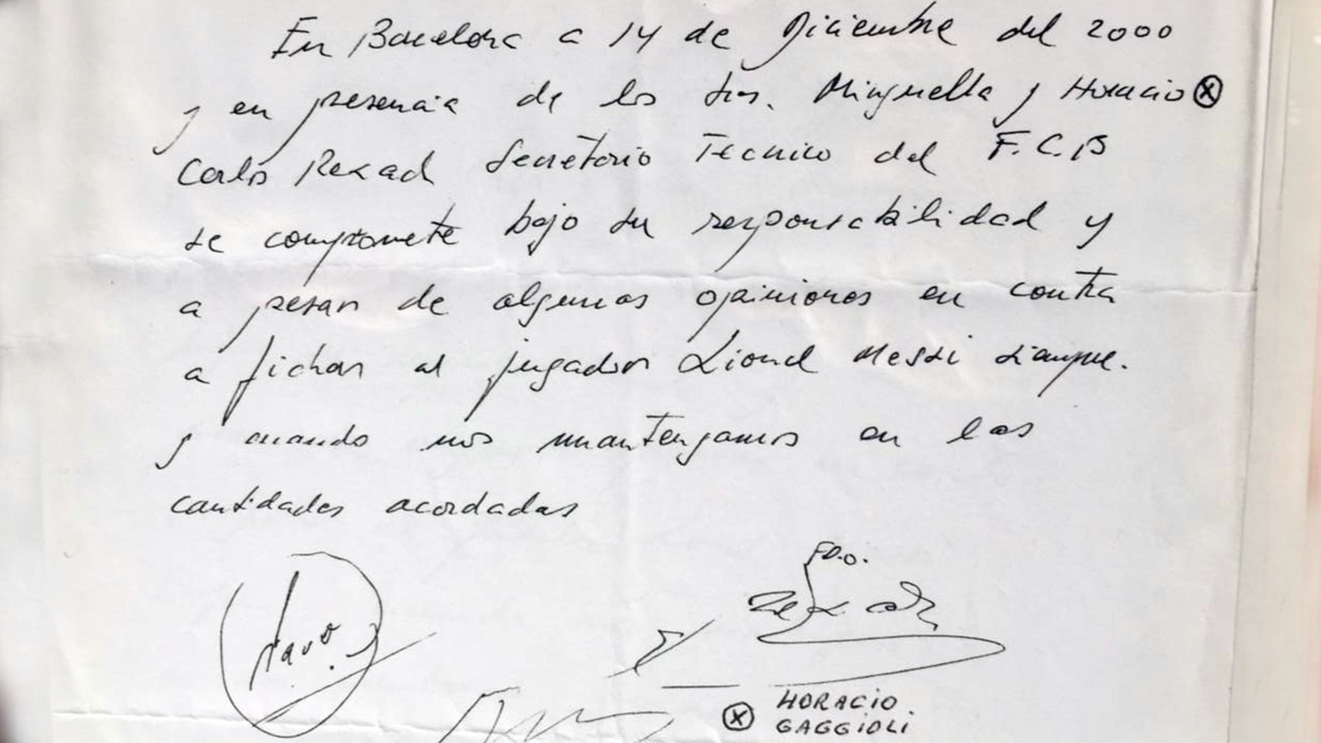 El improvisado documento que cambió la historia del Fútbol Club Barcelona