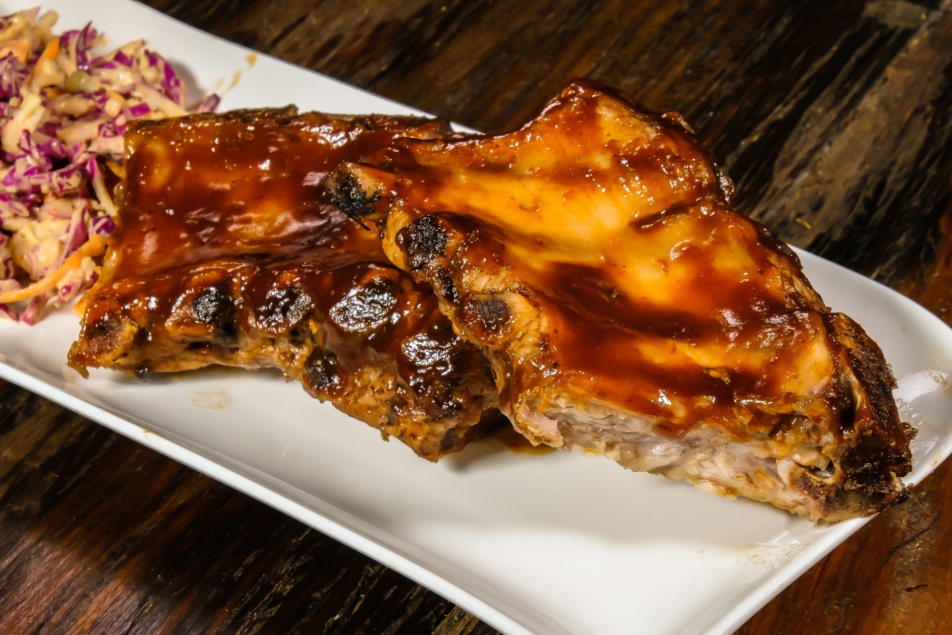 Ribs a la barbacoa