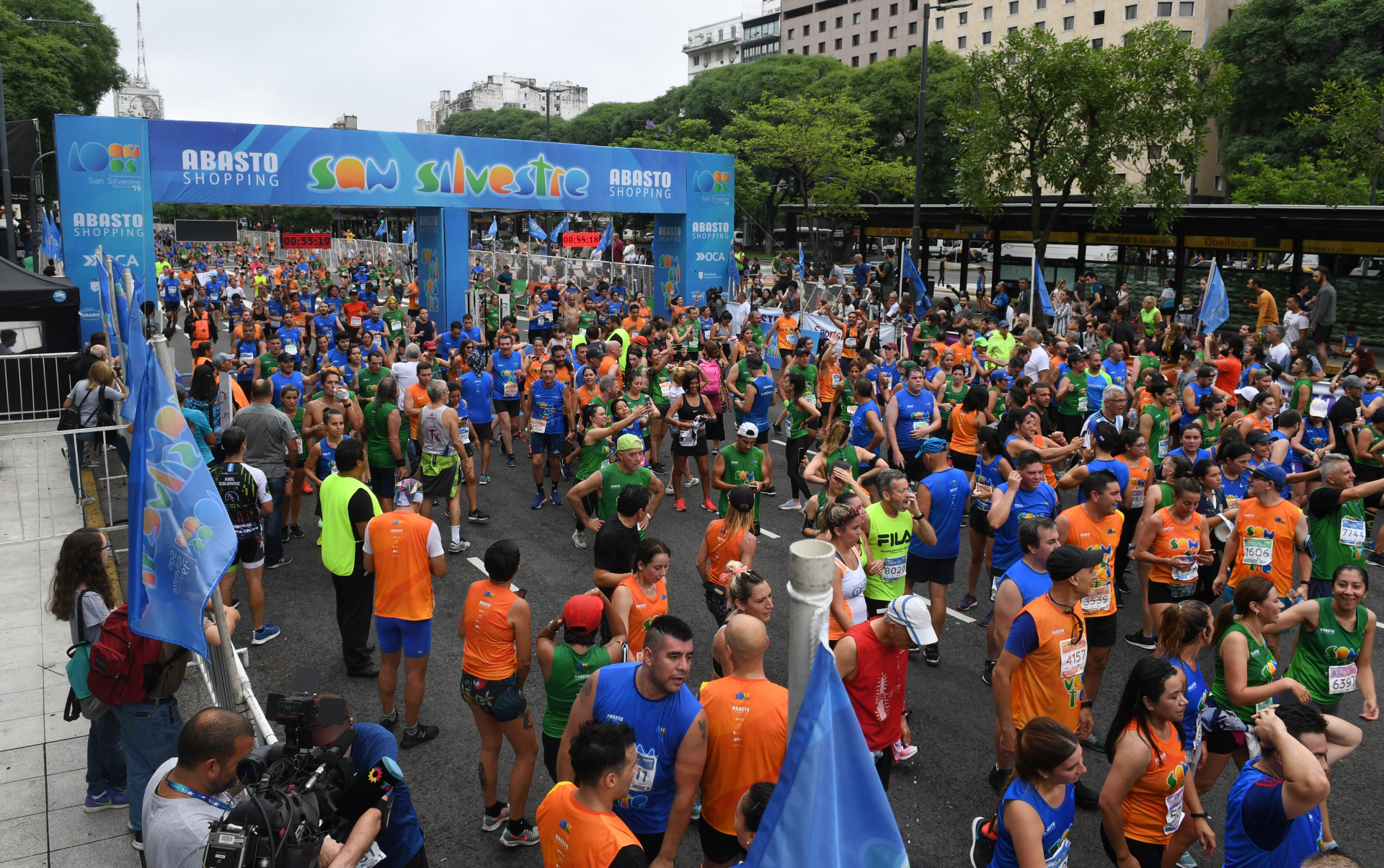 Fueron más de 12 mil personas las que asistieron a la última maratón del año en Buenos Aires (Maximiliano Luna)