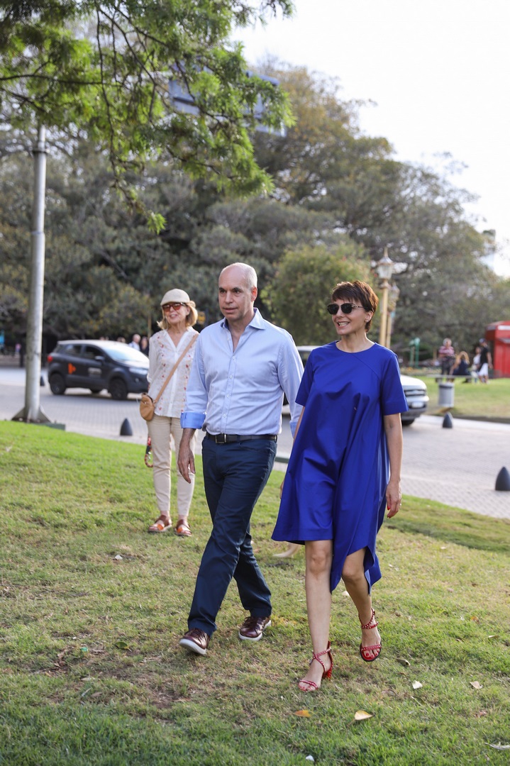 El jefe de Gobierno porteño, Horacio Rodríguez Larreta, y su mujer Bárbara Diez