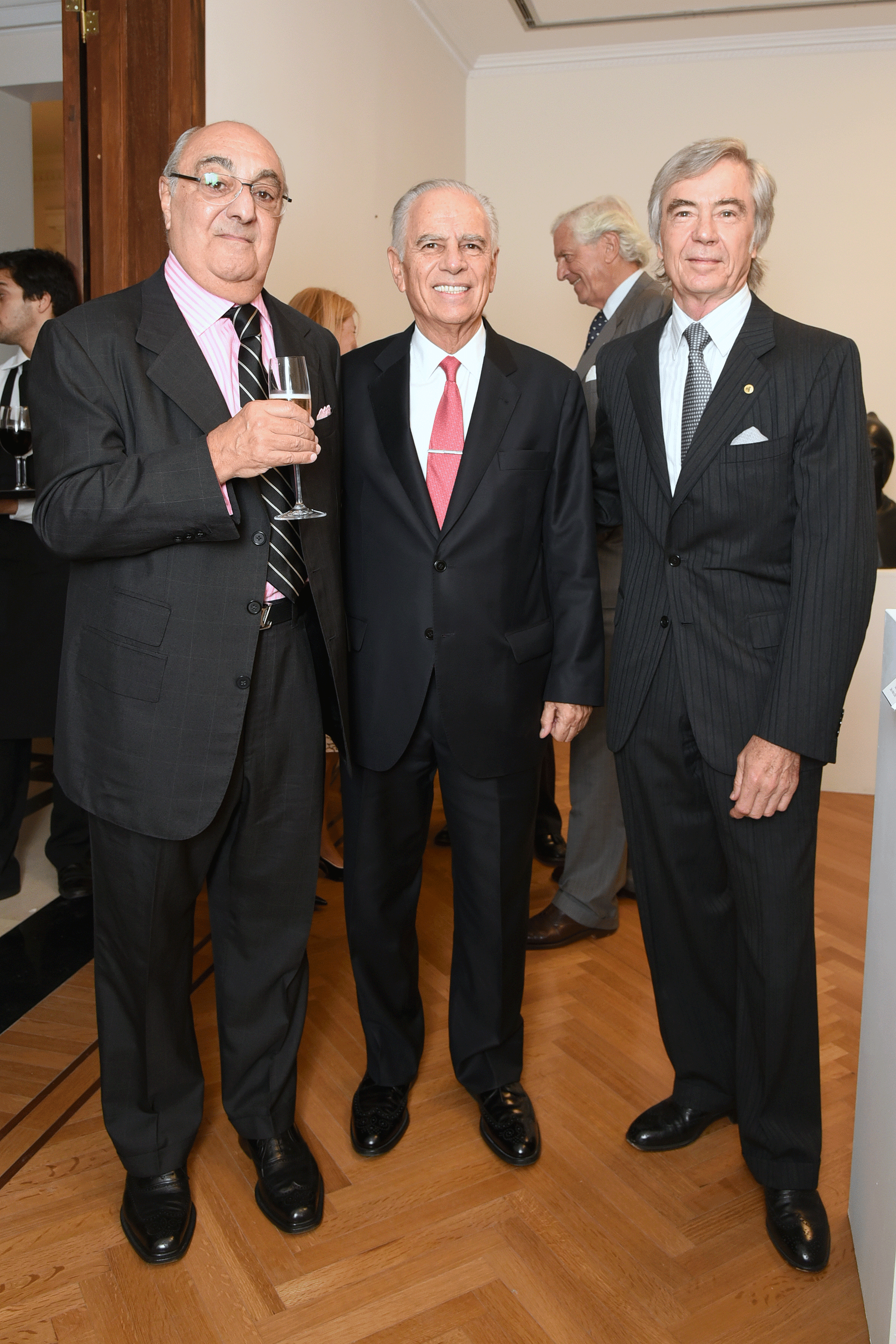 Jorge Aufiero, Alejandro Bulgheroni y Charlie Blaquier
