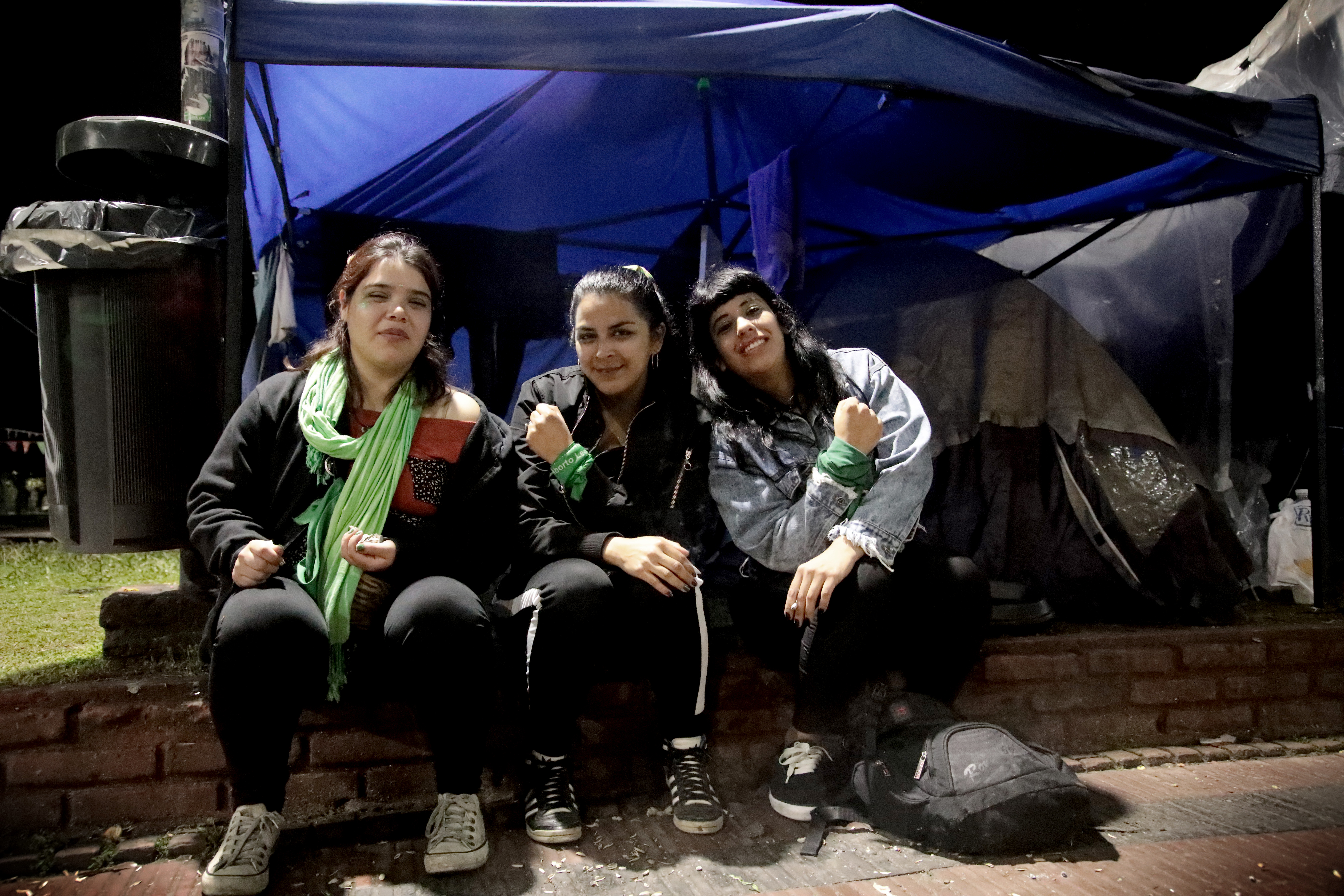 El reclamo por el aborto se hizo sentir fuerte entre las asistentes