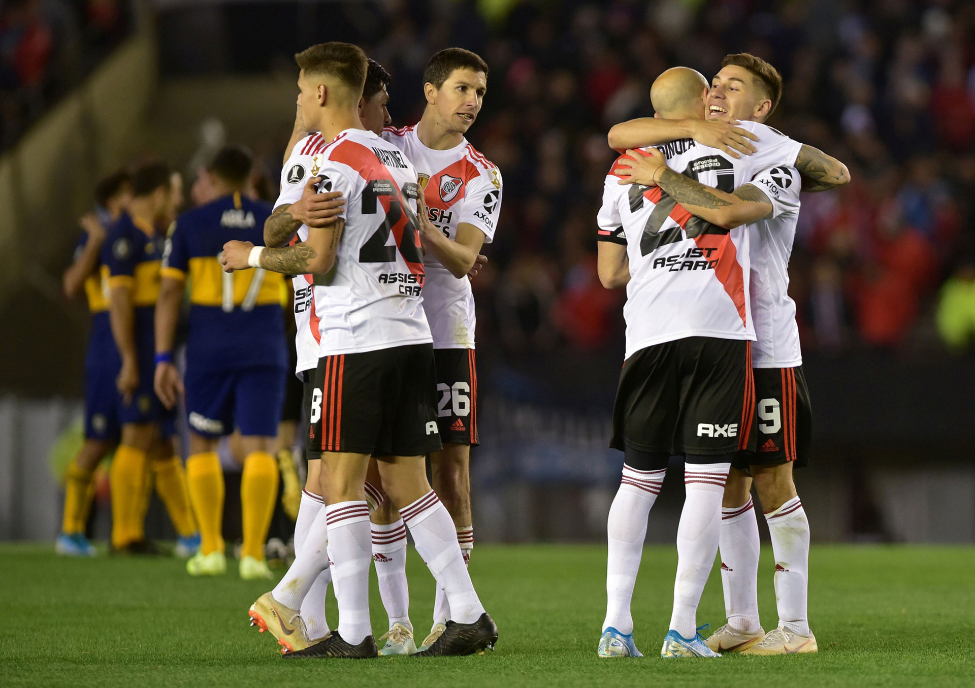 River se quedó con el primer partido de la serie ante Boca (REUTERS/Pablo Stefanec)