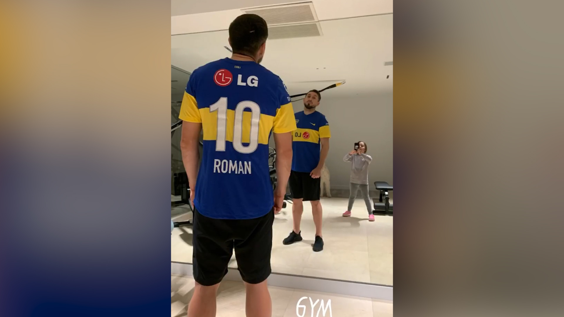 La publicación de Herrera con la camiseta de Riquelme