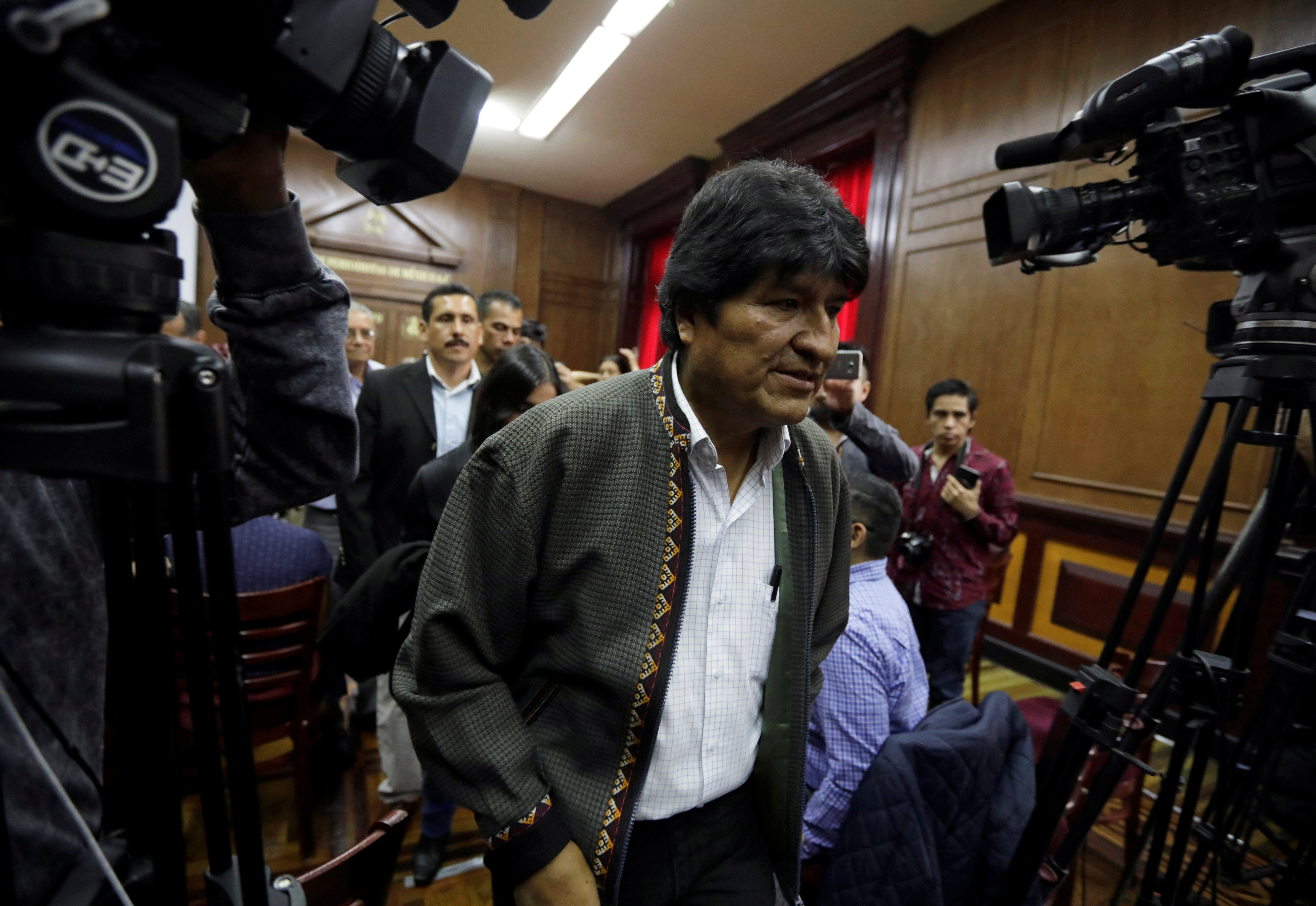 Evo Morales en Ciudad de México el 27 de noviembre (REUTERS/Luis Cortes)