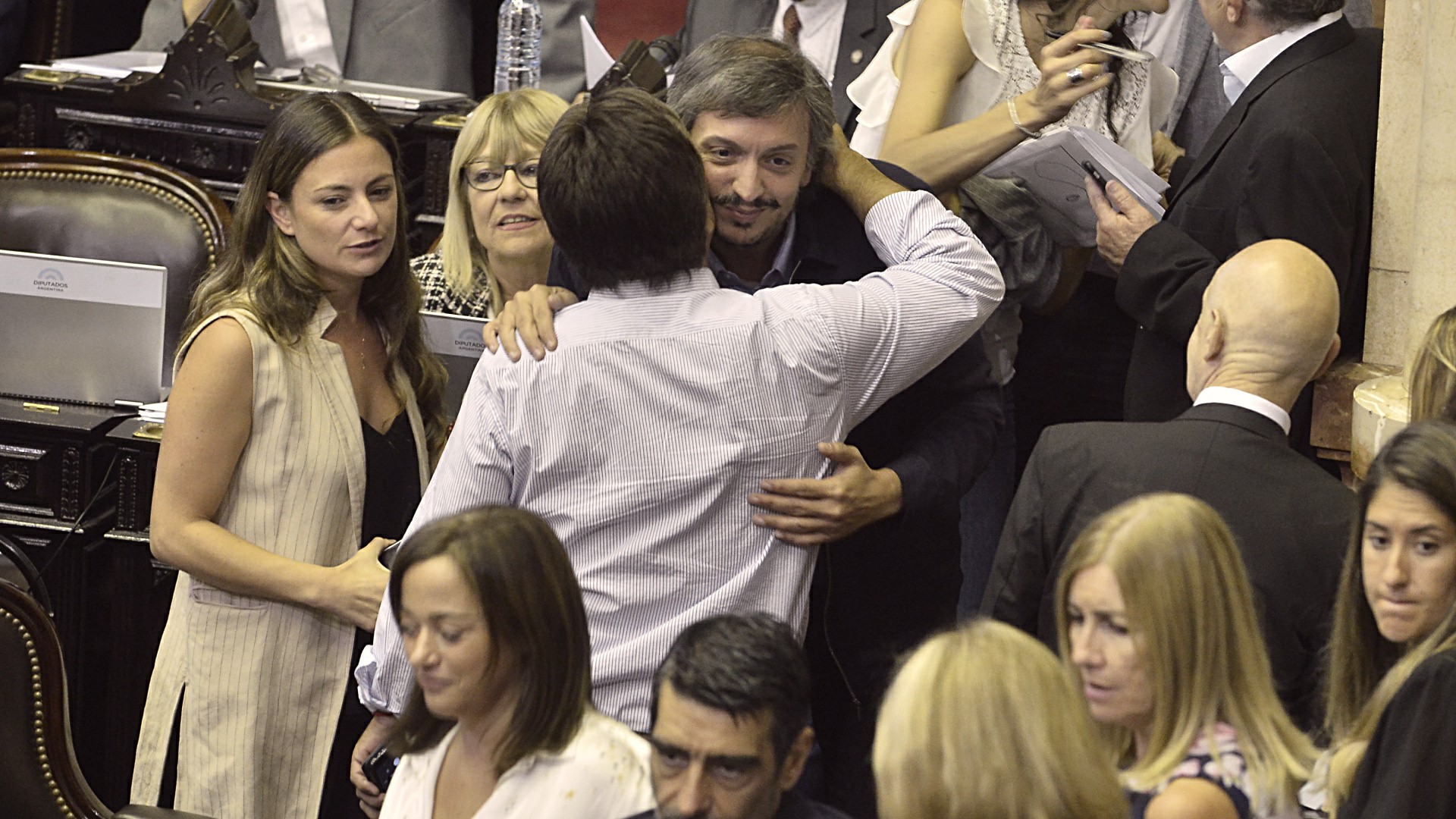 El presidente del bloque del Frente de Todos, Máximo Kirchner
