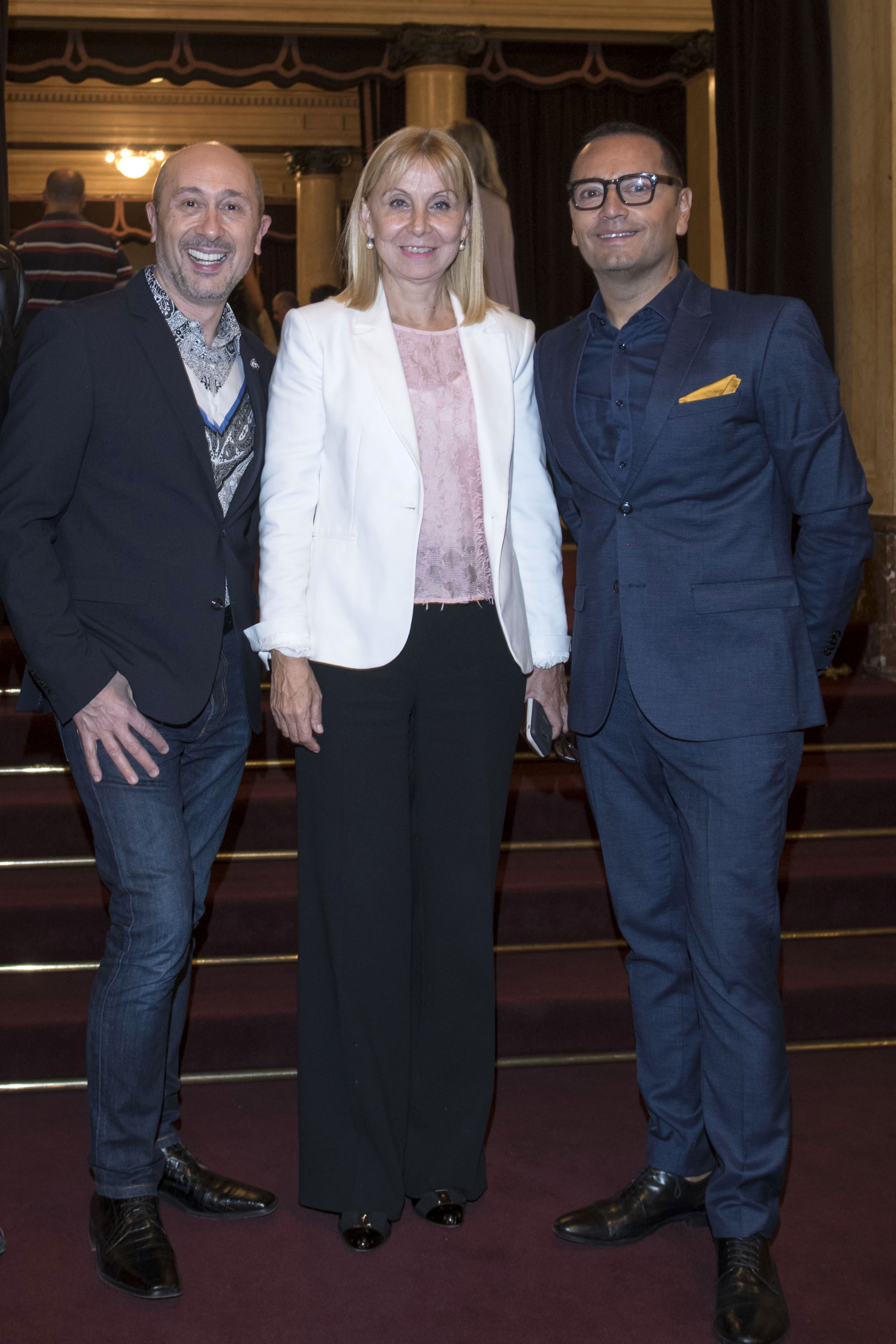 Claudio Cosano, María Victoria Alcaraz y Fabián Medina Flores