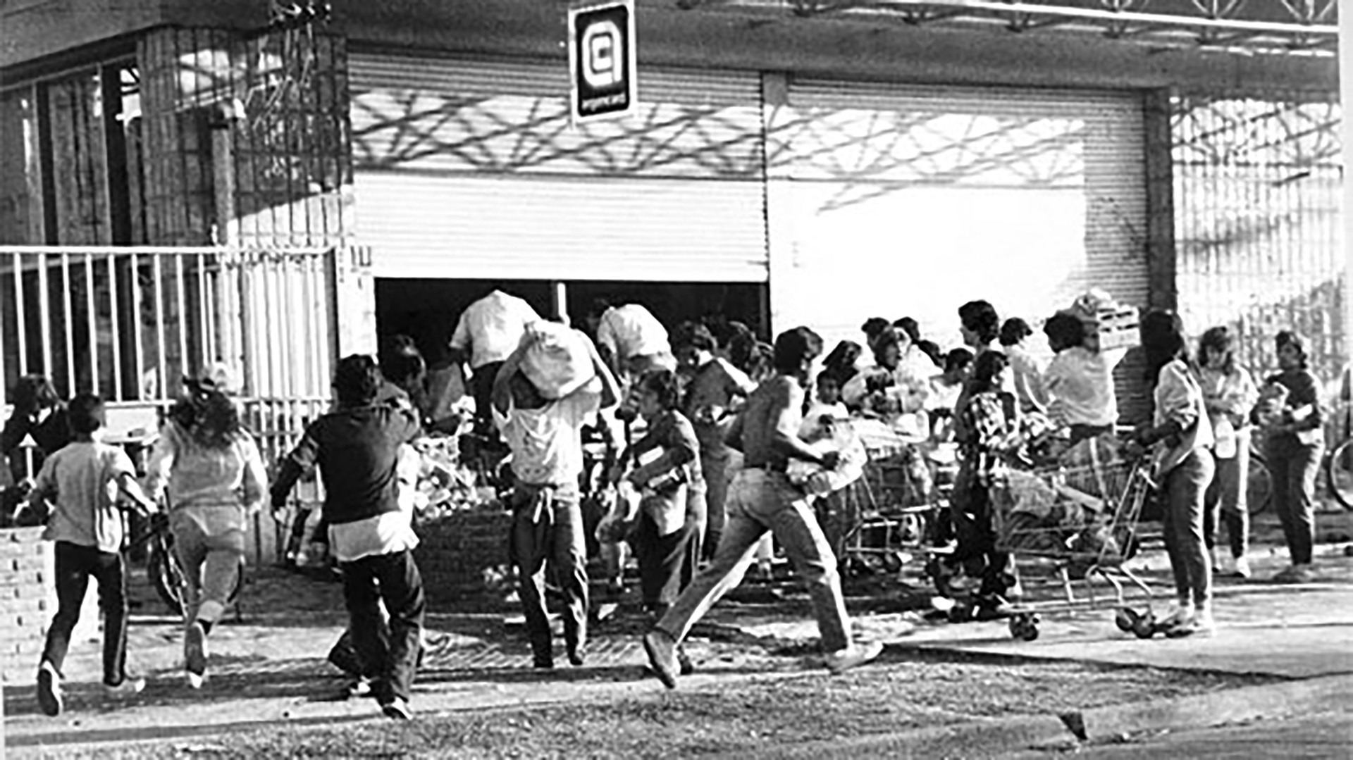 Saqueos durante de hiperinflacion de fines de los '80