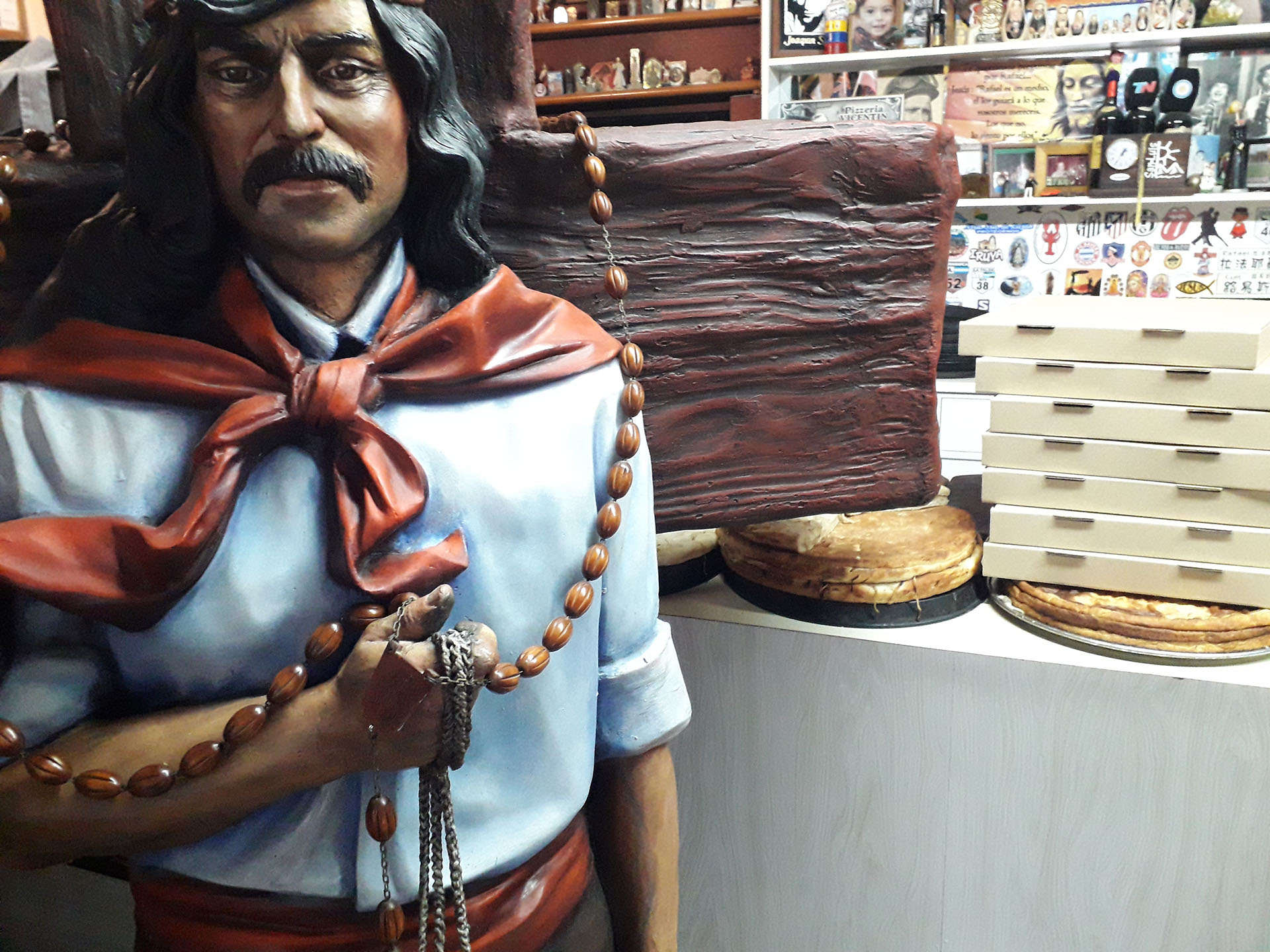 El Gauchito Gil, presente en el local