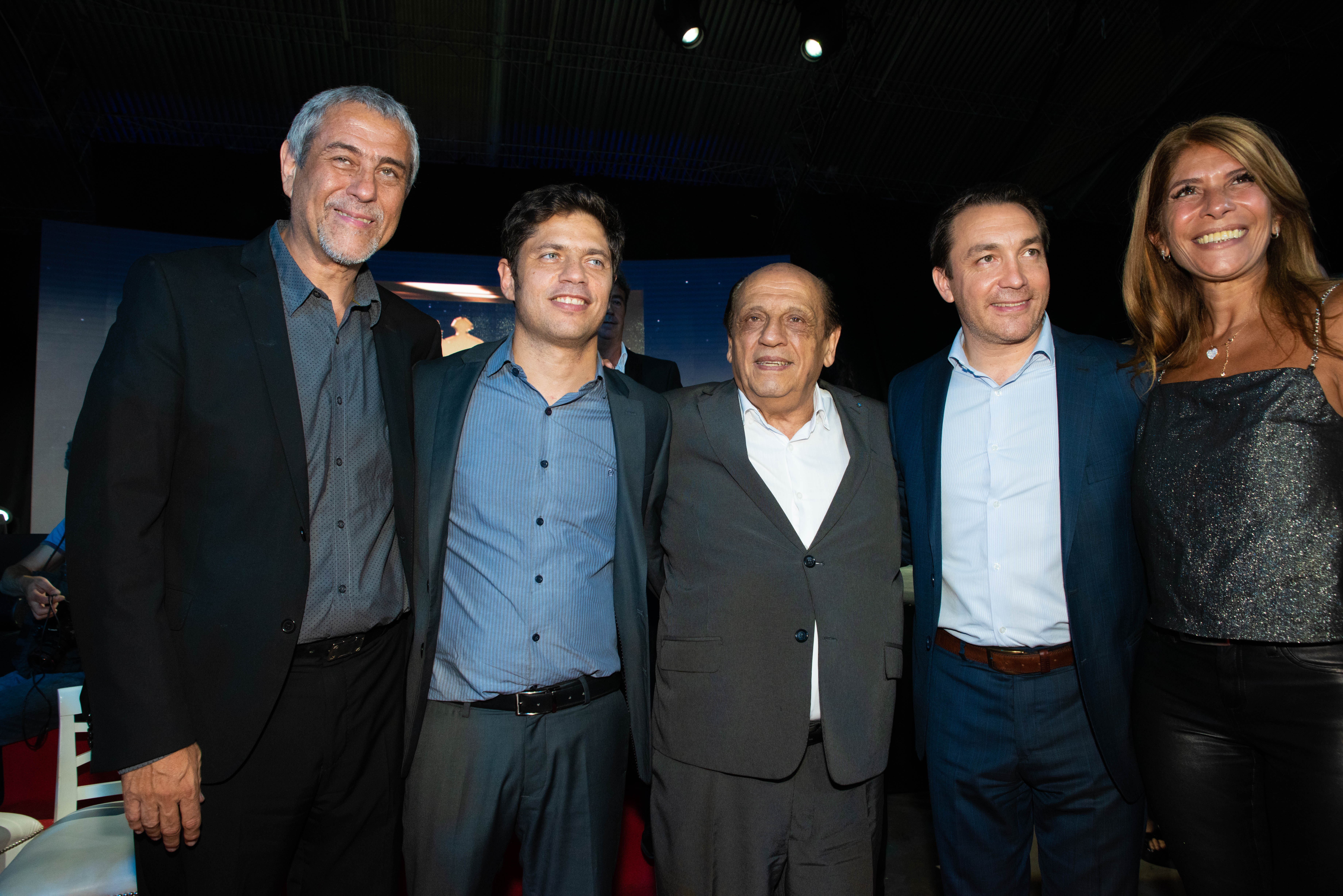 Jorge Ferarresi (intendente de Avellaneda), Axel Kicillof (gobernador de Buenos Aires), Juan José Mussi (intendente de Berazategui) y Andrés Watson (intendente de Florencio Varela).