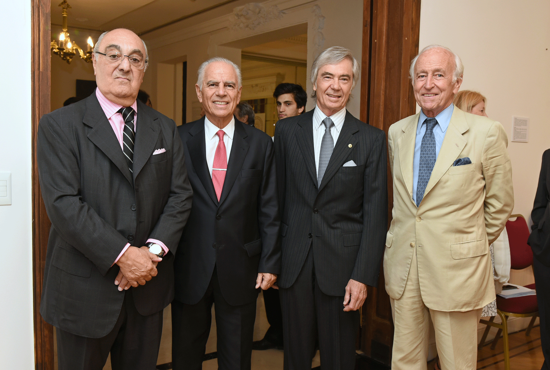 Jorge Aufiero, Alejandro Bulgheroni, Charlie Blaquier y Santiago Soldati