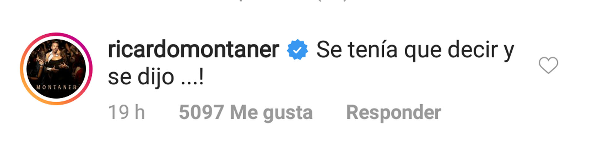 El comentario de Ricardo Montaner (Foto: Instagram)