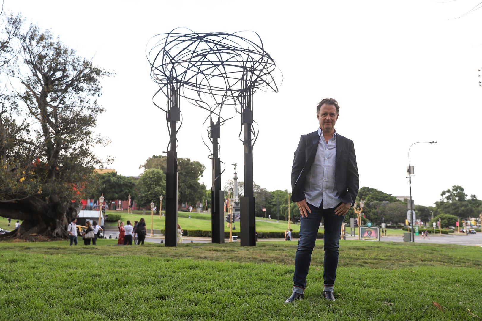 Pablo Reinoso en la presentación de