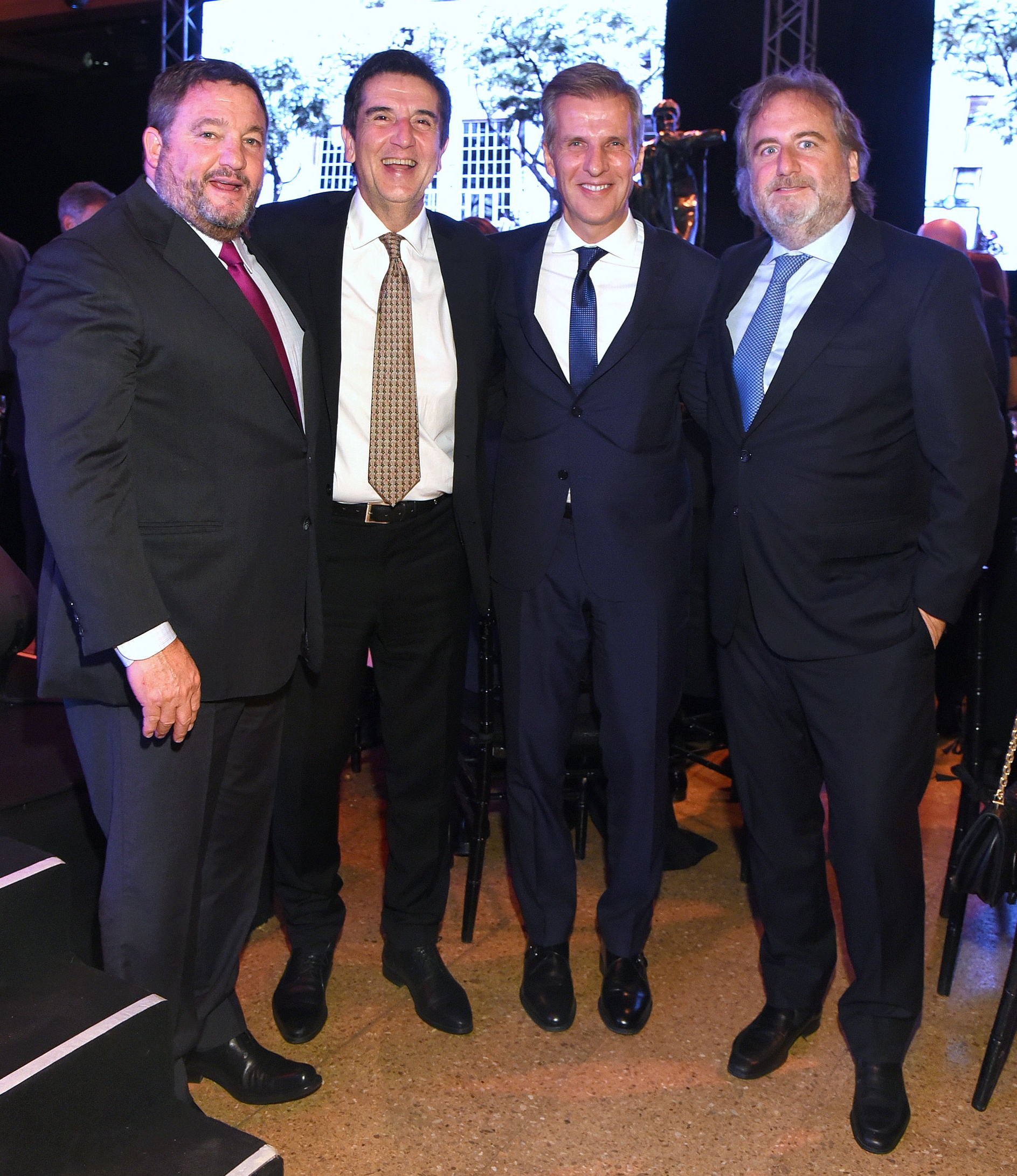 Alejandro Macfarlane junto al ex presidente del Banco Nación, Carlos Melconian; el ex presidente del Banco Central, Martín Redrado, y Tato Lanusse