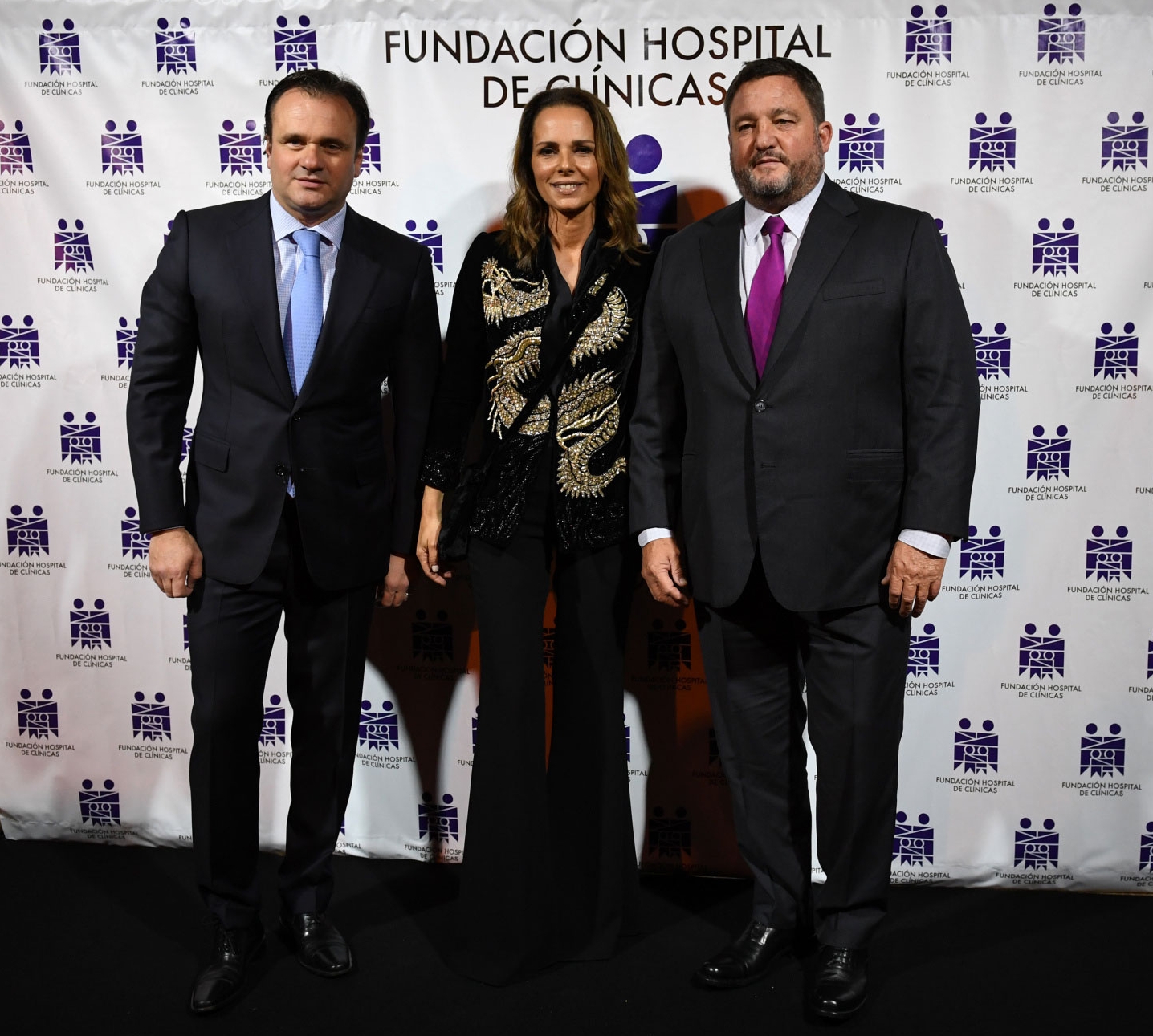 Juan Pablo Maglier, director de Relaciones Institucionales de La Rural y vocal de la Fundación, junto a Nathalie Sielecki y Alejandro Macfarlane