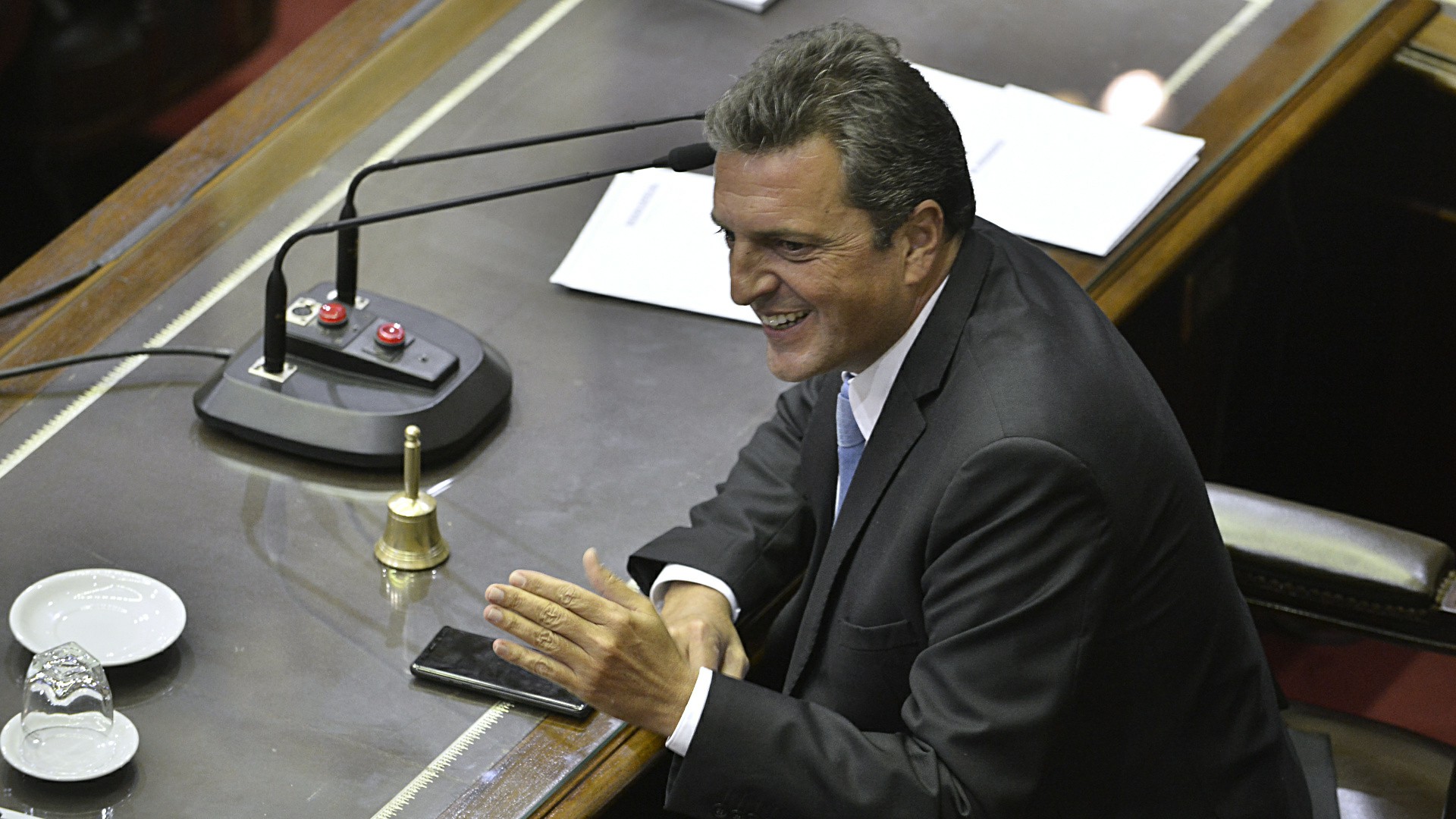 El presidente de la Cámara de Diputados, Sergio Massa