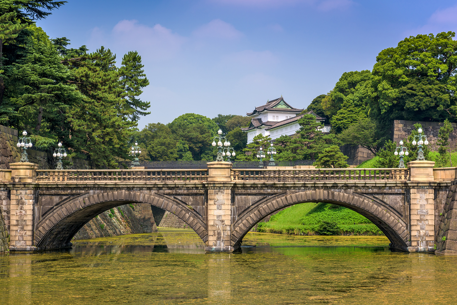 El Palacio Imperial será uno de los escenarios olímpicos de Tokio 2020. La competición de marcha tiene lugar en el parque del Palacio Imperial