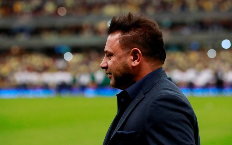 El director técnico de Monterrey Antonio Mohamed durante el partido por el título en el fútbol mexicano. Estadio Azteca, Ciudad de México, 29 de diciembre de 2019.
REUTERS/Henry Romero