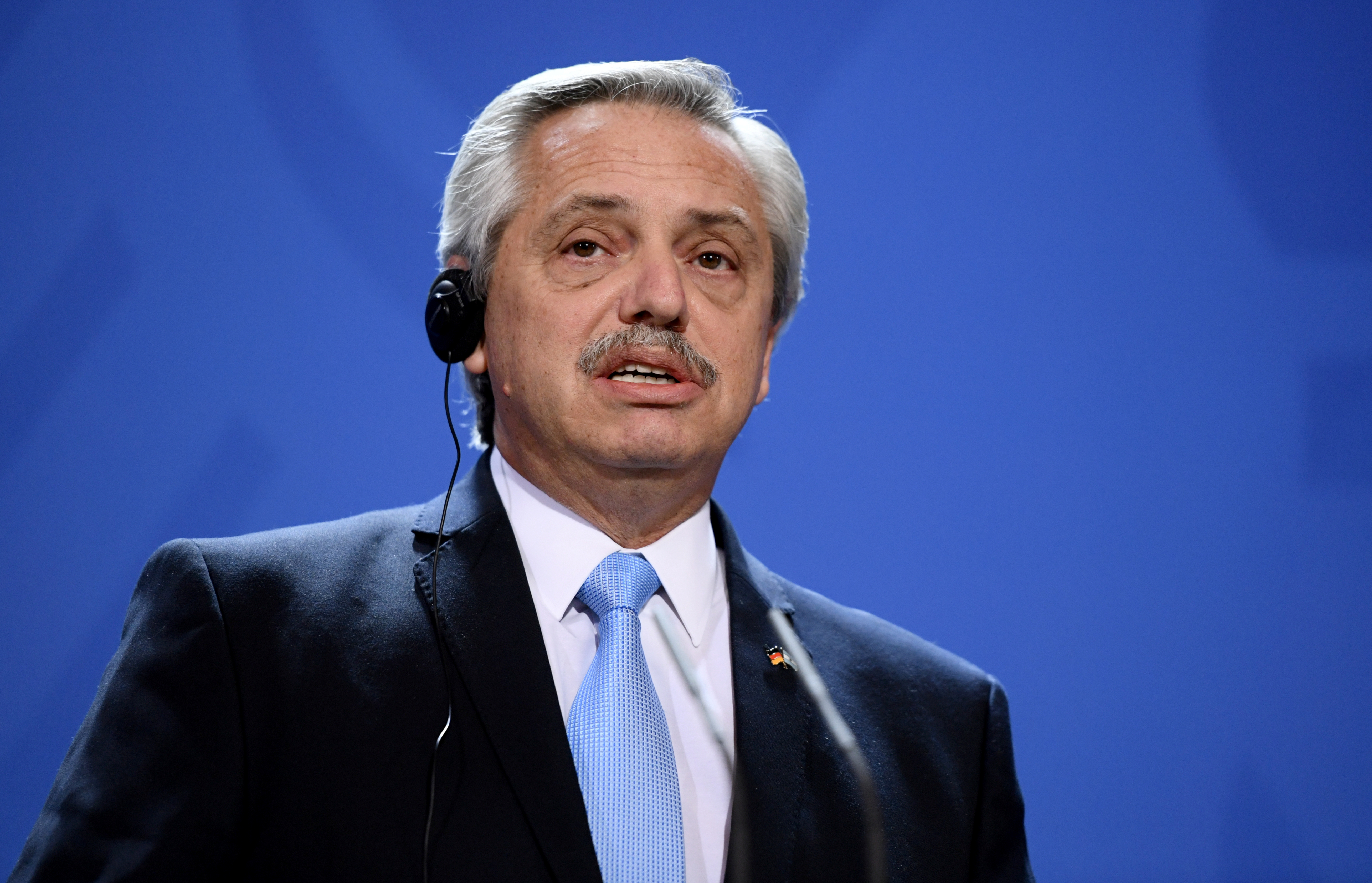 El presidente Alberto Fernández en Berlín (REUTERS/Annegret Hilse)