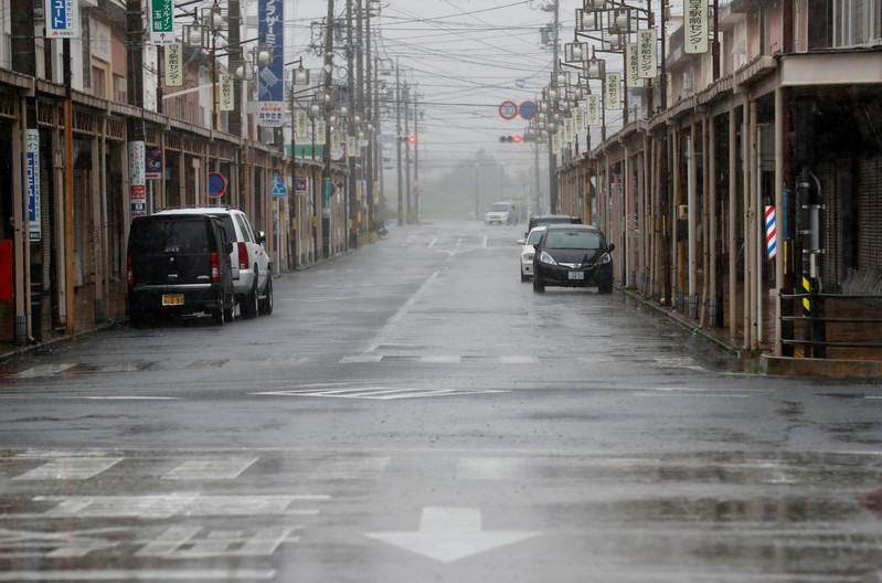 Una carretera vacía que conduce a Shiroko, Suzuka, Japón, el 12 de octubre de 2019. REUTERS/Soe Zeya Tun