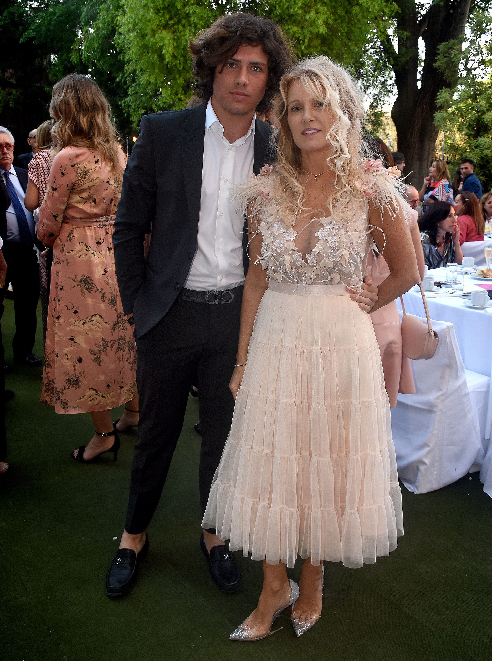 Miriam Poggio y su hijo Bautista