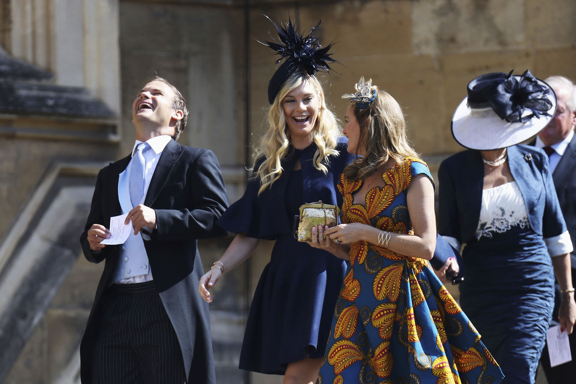 Chelsy Davy. la ex novia del príncipe Harry, presente en la boda del príncipe y Meghan Markle (AP)