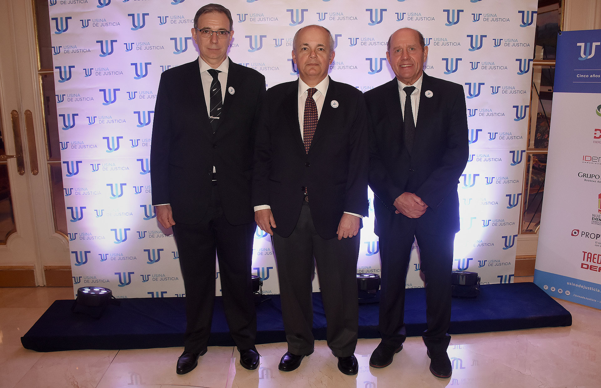 Franklin Rawson y Alejandro Fargosi, miembro de Usina de Justicia