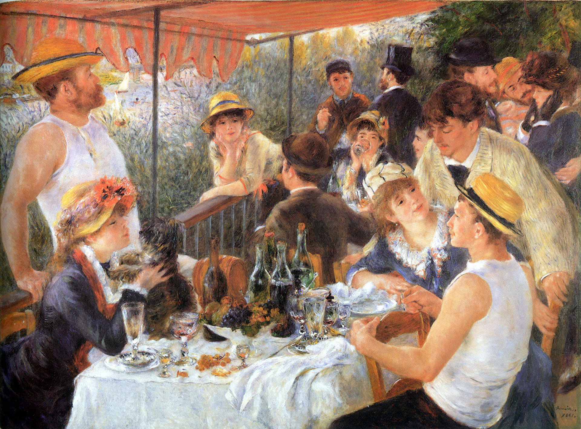 El almuerzo de los remeros (1881) de Pierre-Auguste Renoir