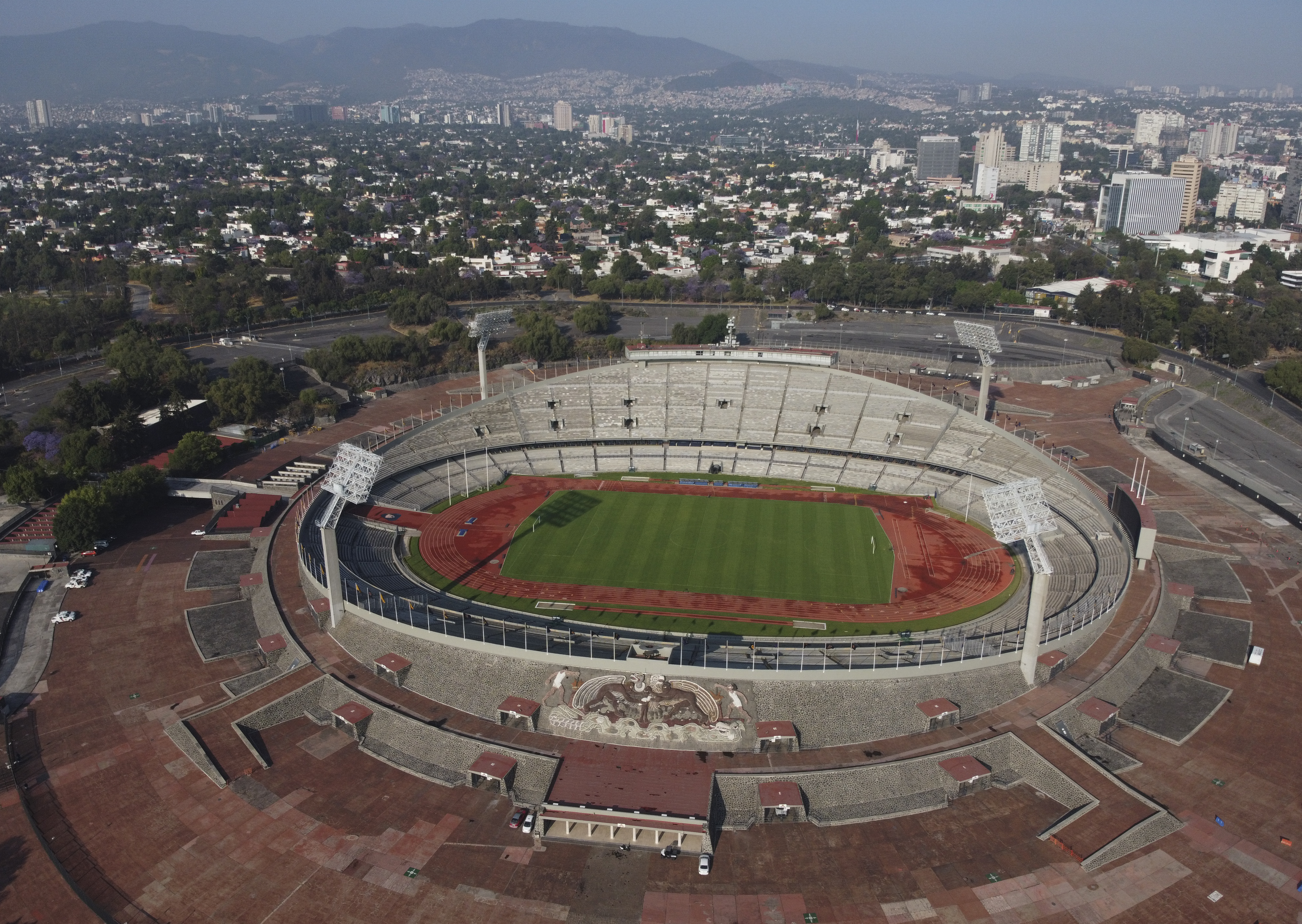 El Estadio Olímpico Universitario en la Ciudad de México, el domingo 22 de marzo de 2020.