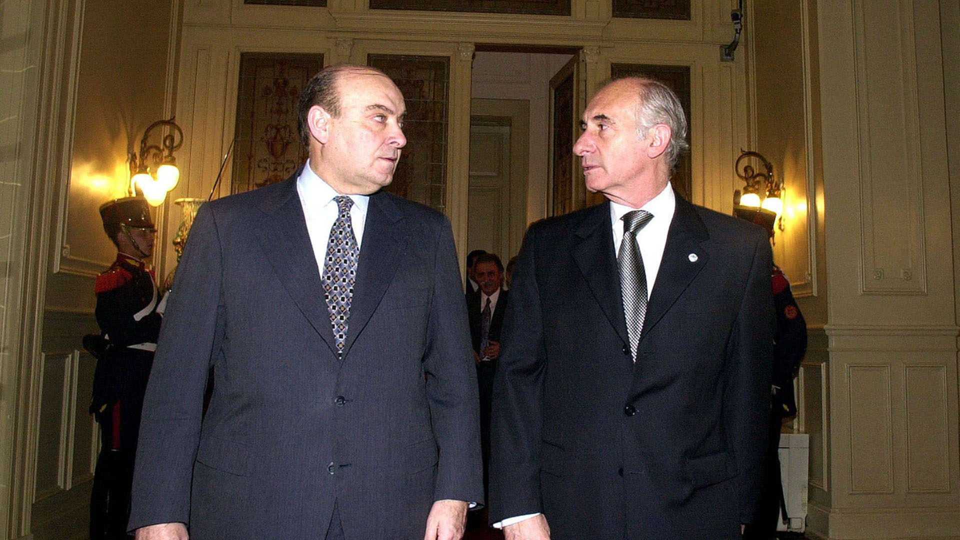 Domingo Cavallo y Fernando de la Rúa (Foto: NA)
