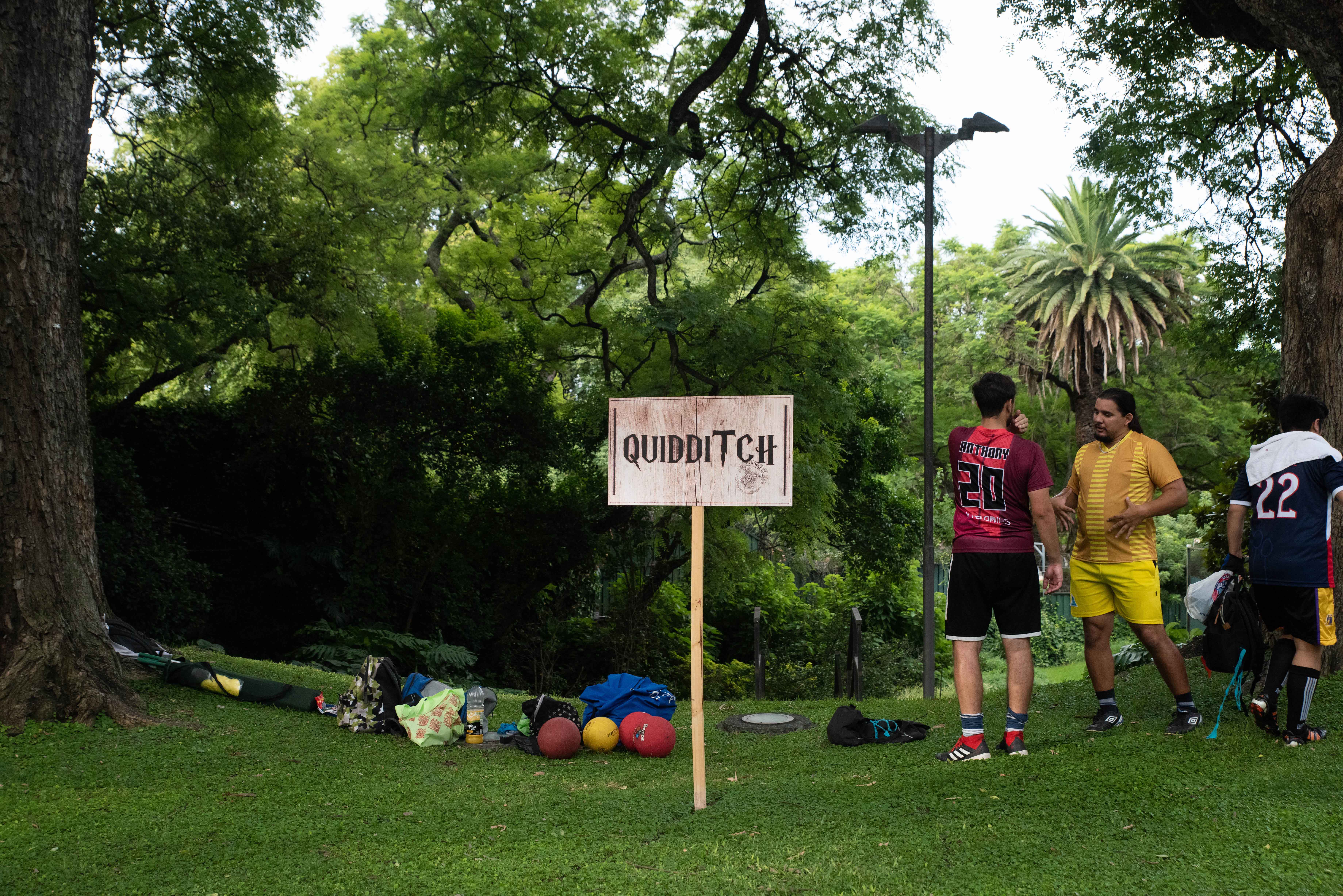 Los fans podían jugar al Quidditch, con miembros del equipo Dark Phoenix y Cumulus Nimbus