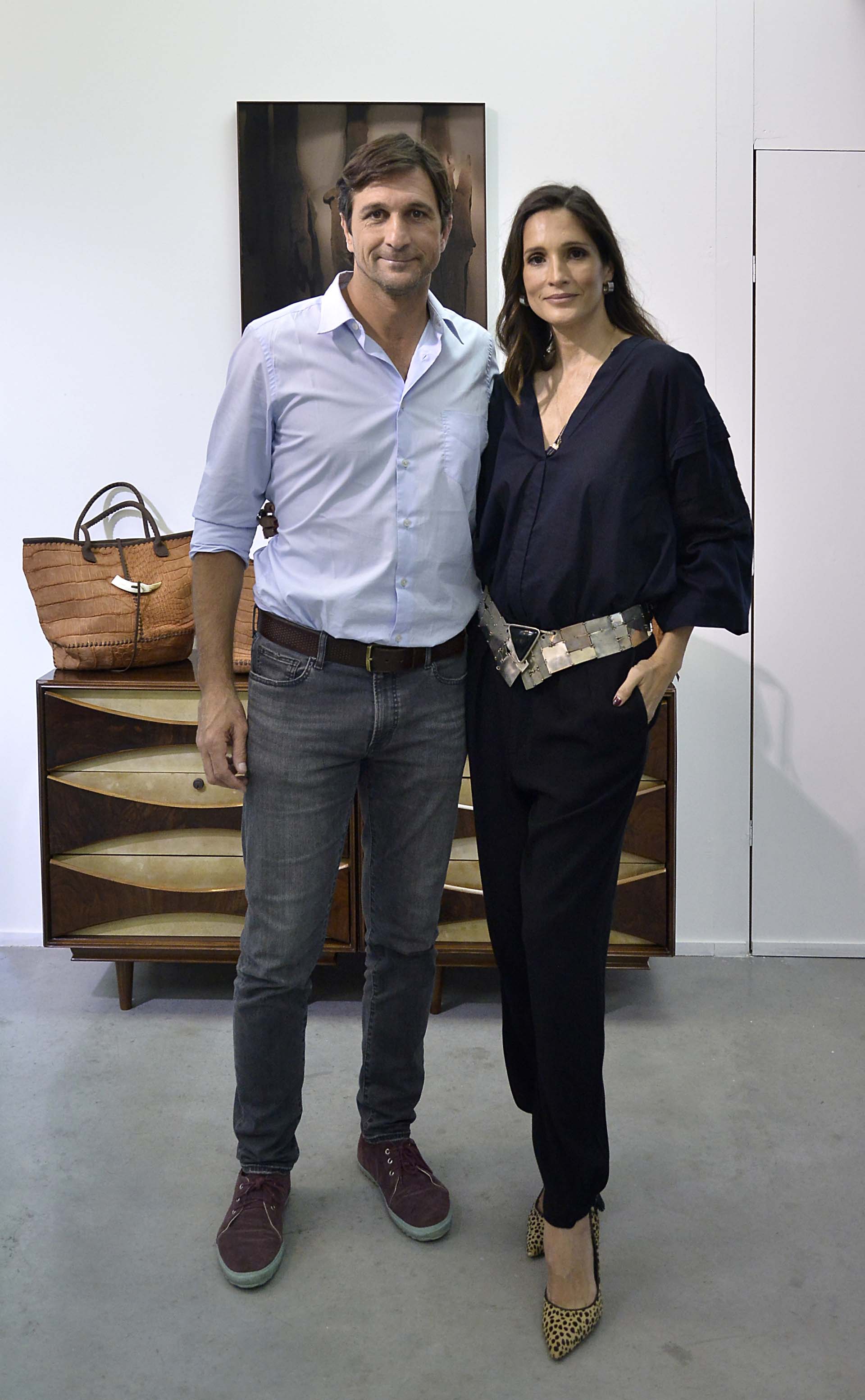 El presidente de la Asociación Argentina de Polo, Eduardo Novillo Astrada, y su mujer Astrid Muñoz