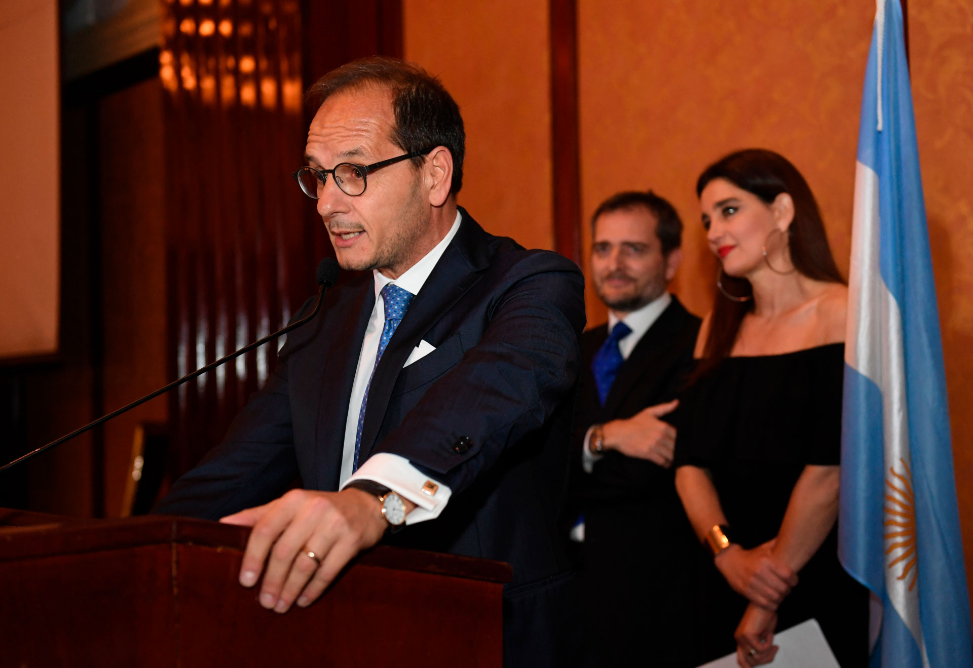 El embajador de Italia en la Argentina, Giuseppe Manzo