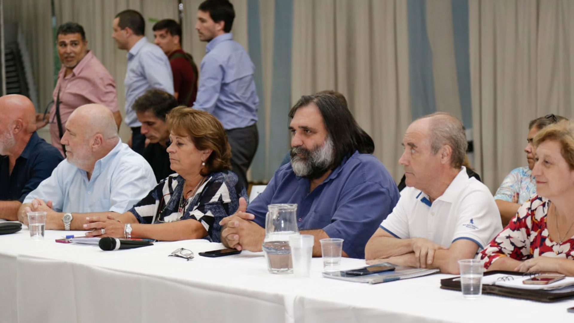 Los representantes del Frente de Unidad Docente bonaerense (NA)