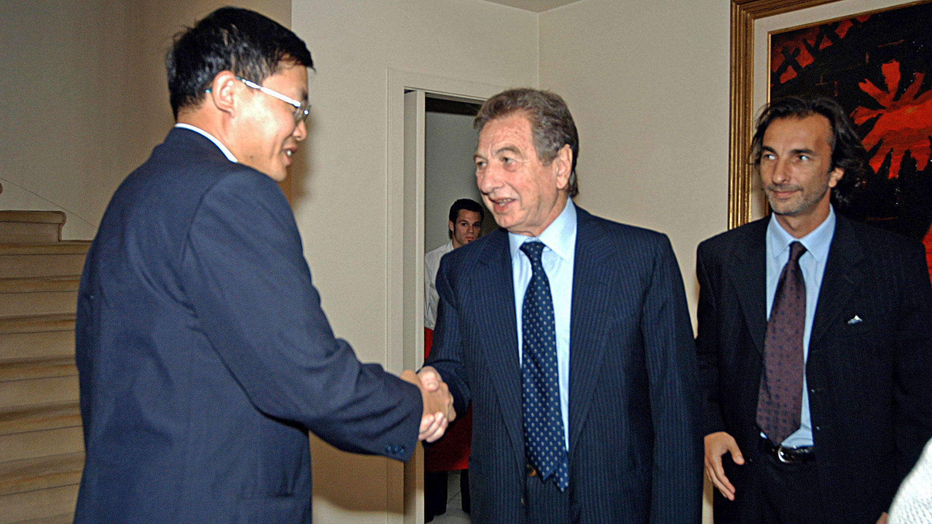 Franco Macri y su sobrino Ángelo Calcaterra (Foto: Enrique García Medina)