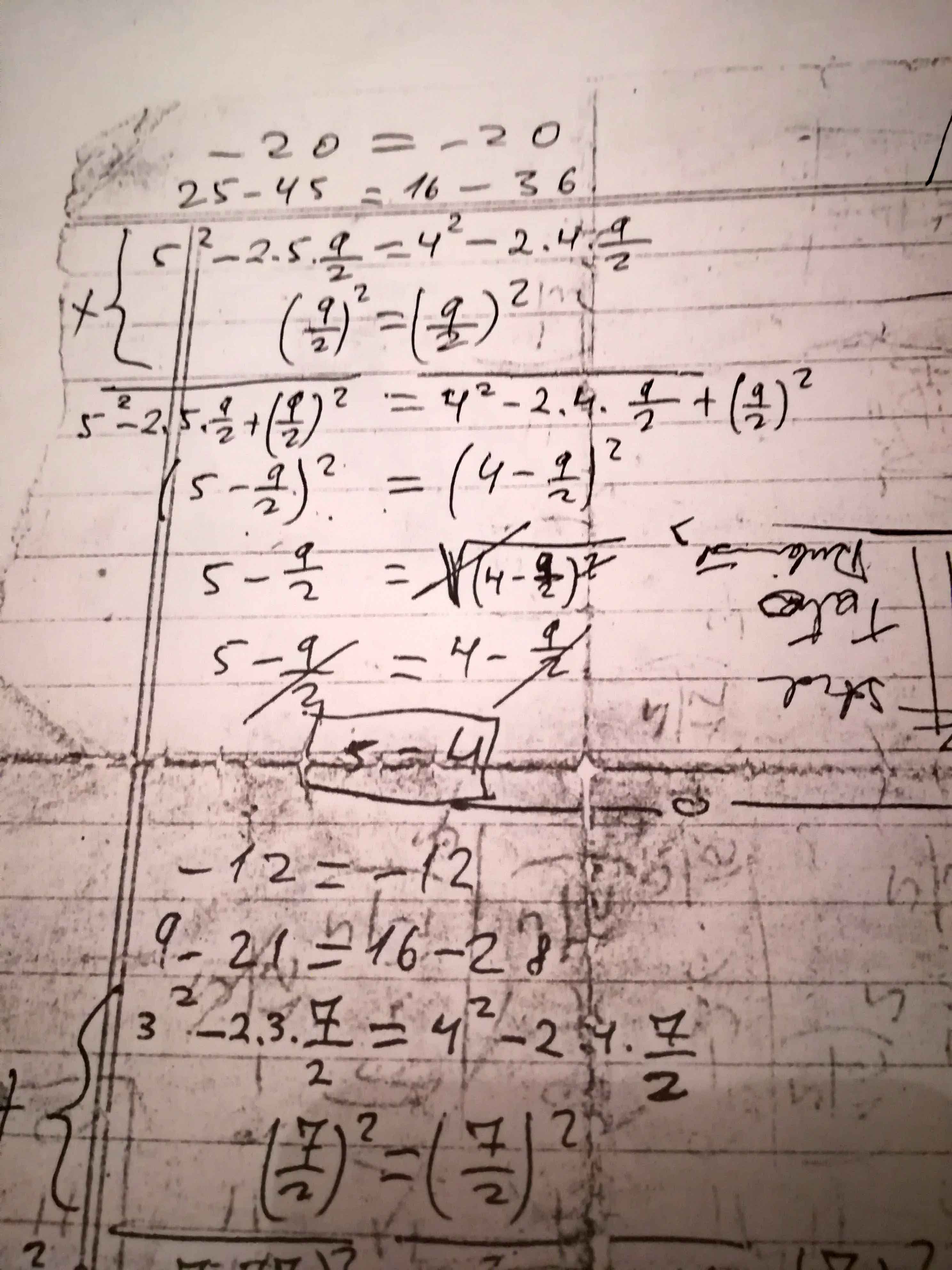 Trabajos de Matemáticas de Firmenich en el Colegio Nacional